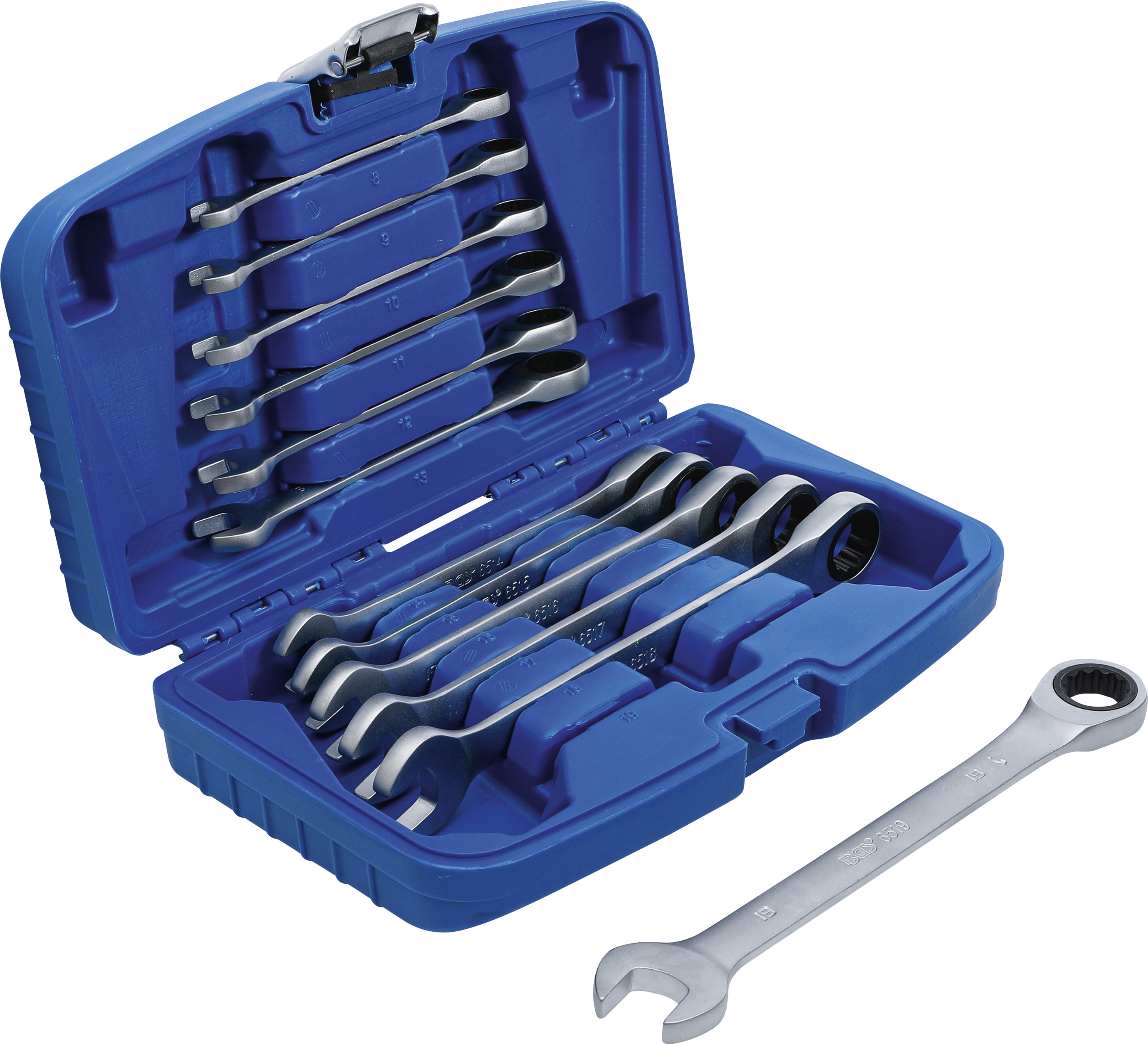 BGS Ratschenring-Maulschlüssel-Satz | SW 8 - 19 mm | 12-tlg.