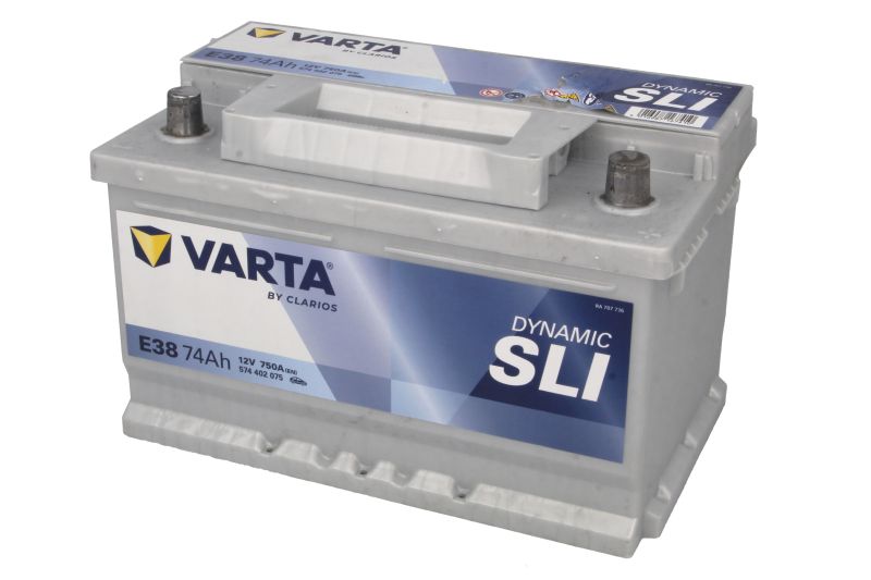 Starterbatterie VARTA E38 Dynamic SLI Autobatterie 12V 74Ah 750A