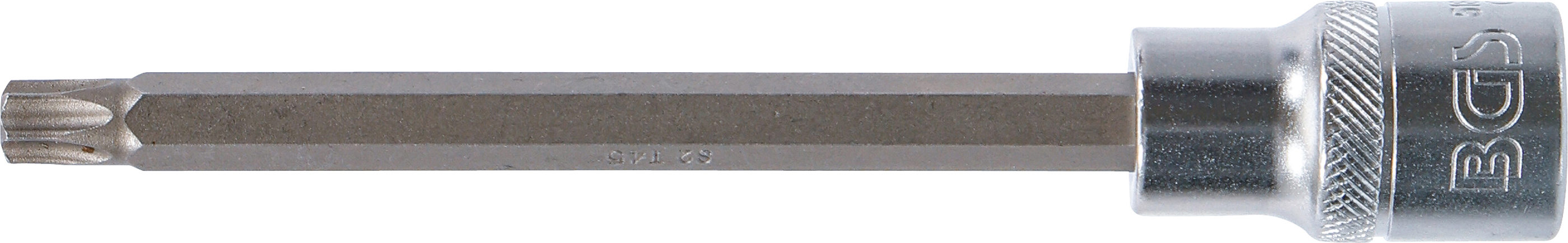 BGS Bit-Einsatz | Länge 140 mm | Antrieb Innenvierkant 12,5 mm (1/2") | T-Profil (für Torx) T45