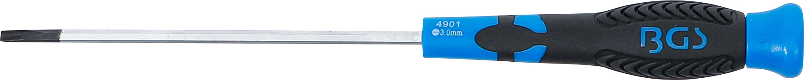 BGS Schraubendreher | Schlitz 3 mm | Klingenlänge 100 mm