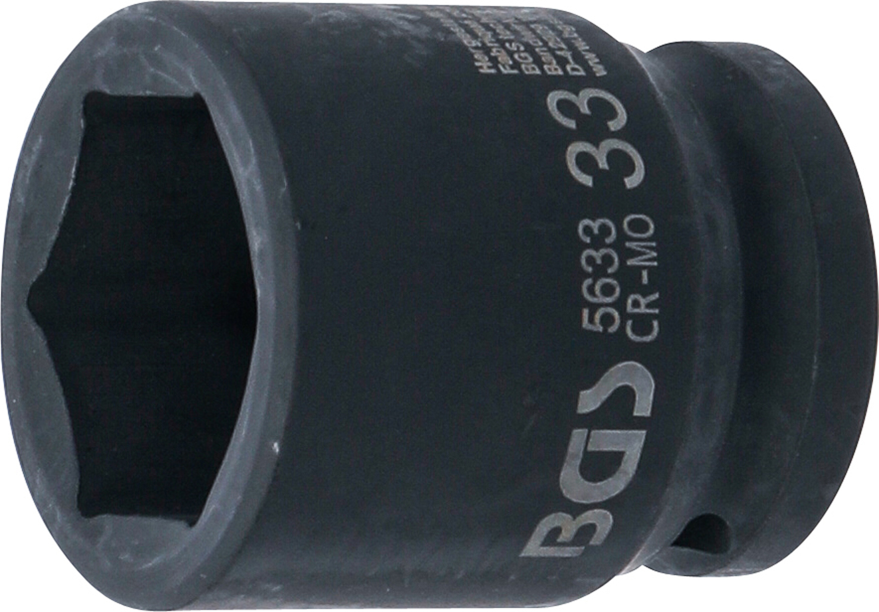 BGS Kraft-Steckschlüssel-Einsatz Sechskant | Antrieb Innenvierkant 20 mm (3/4") | SW 33 mm