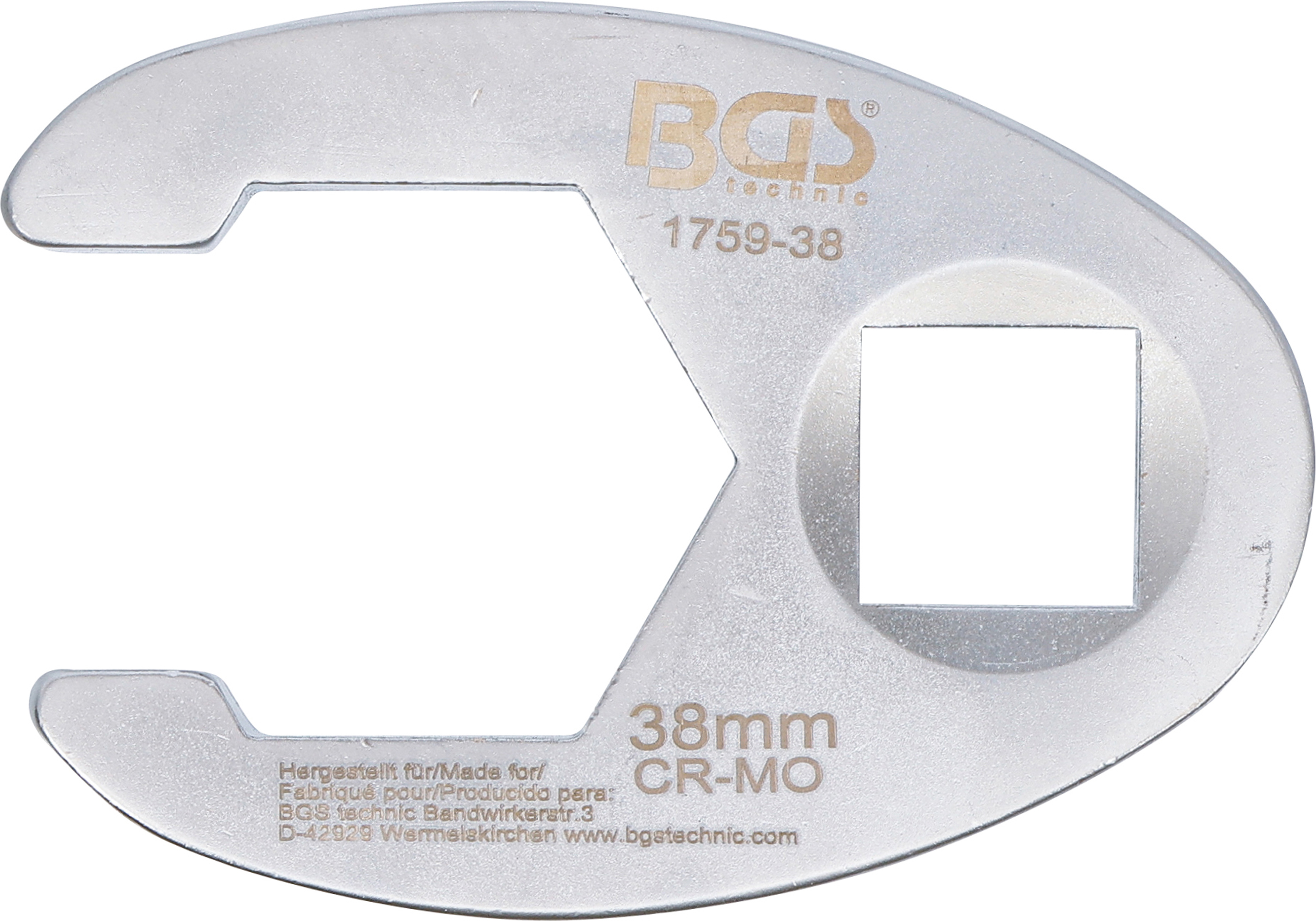 BGS Hahnenfußschlüssel | Antrieb Innenvierkant 20 mm (3/4") | SW 38 mm