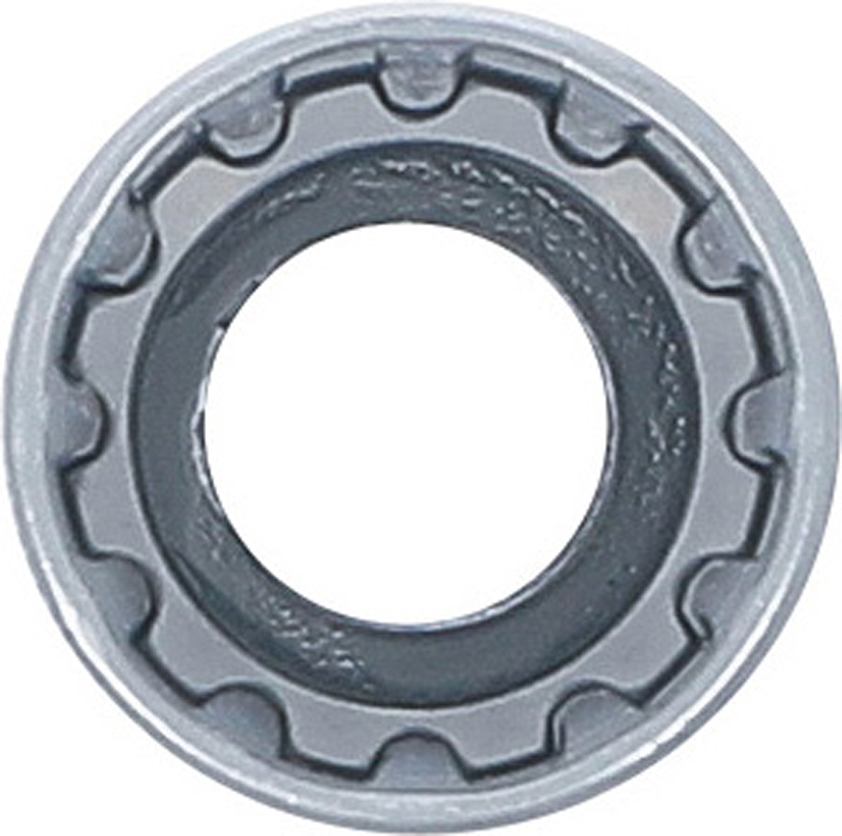 BGS Steckschlüssel-Einsatz Gear Lock, tief | Antrieb Innenvierkant 12,5 mm (1/2") | SW 16 mm