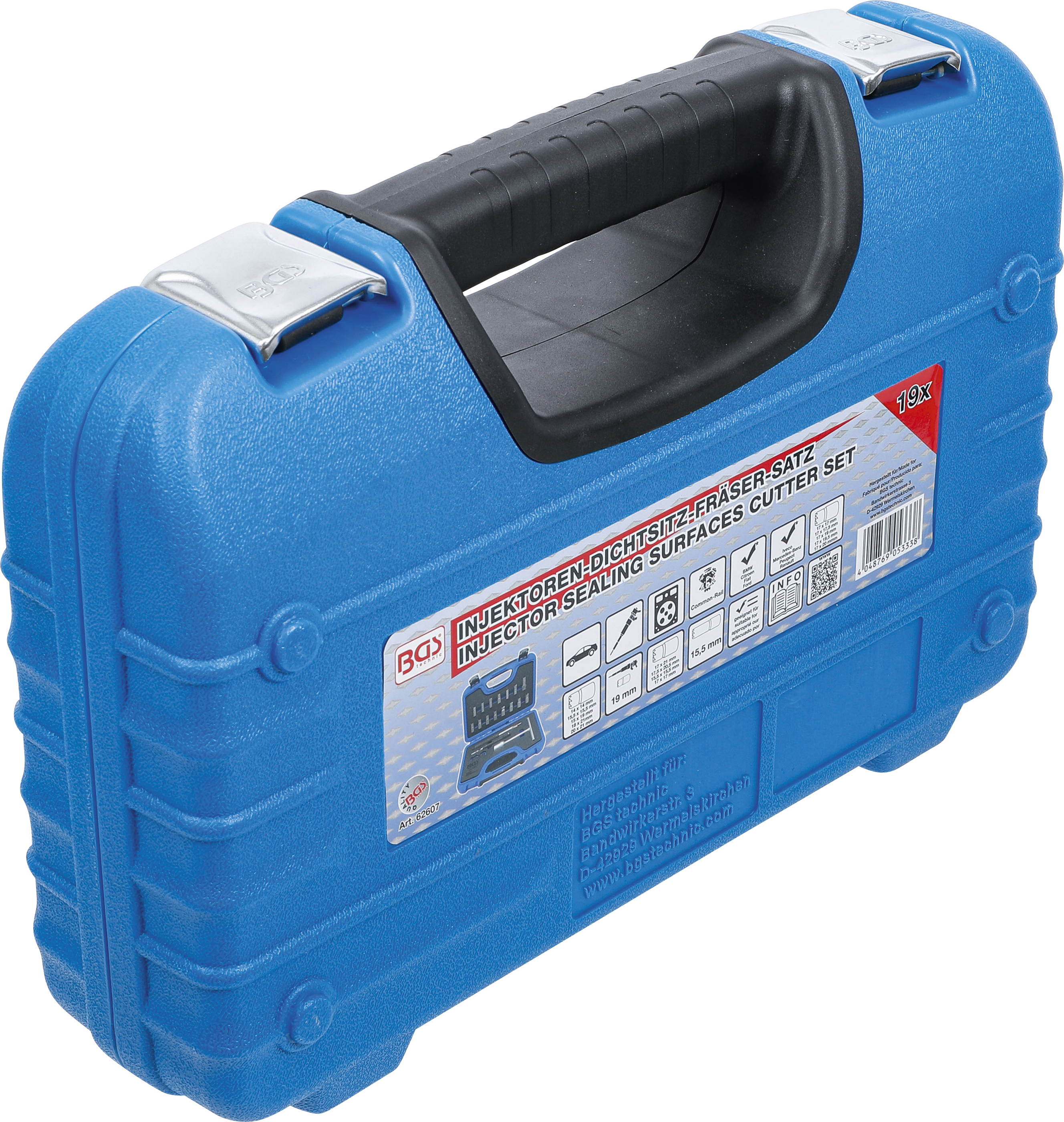 BGS Injektoren-Dichtsitz-Fräser-Satz | 19-tlg.