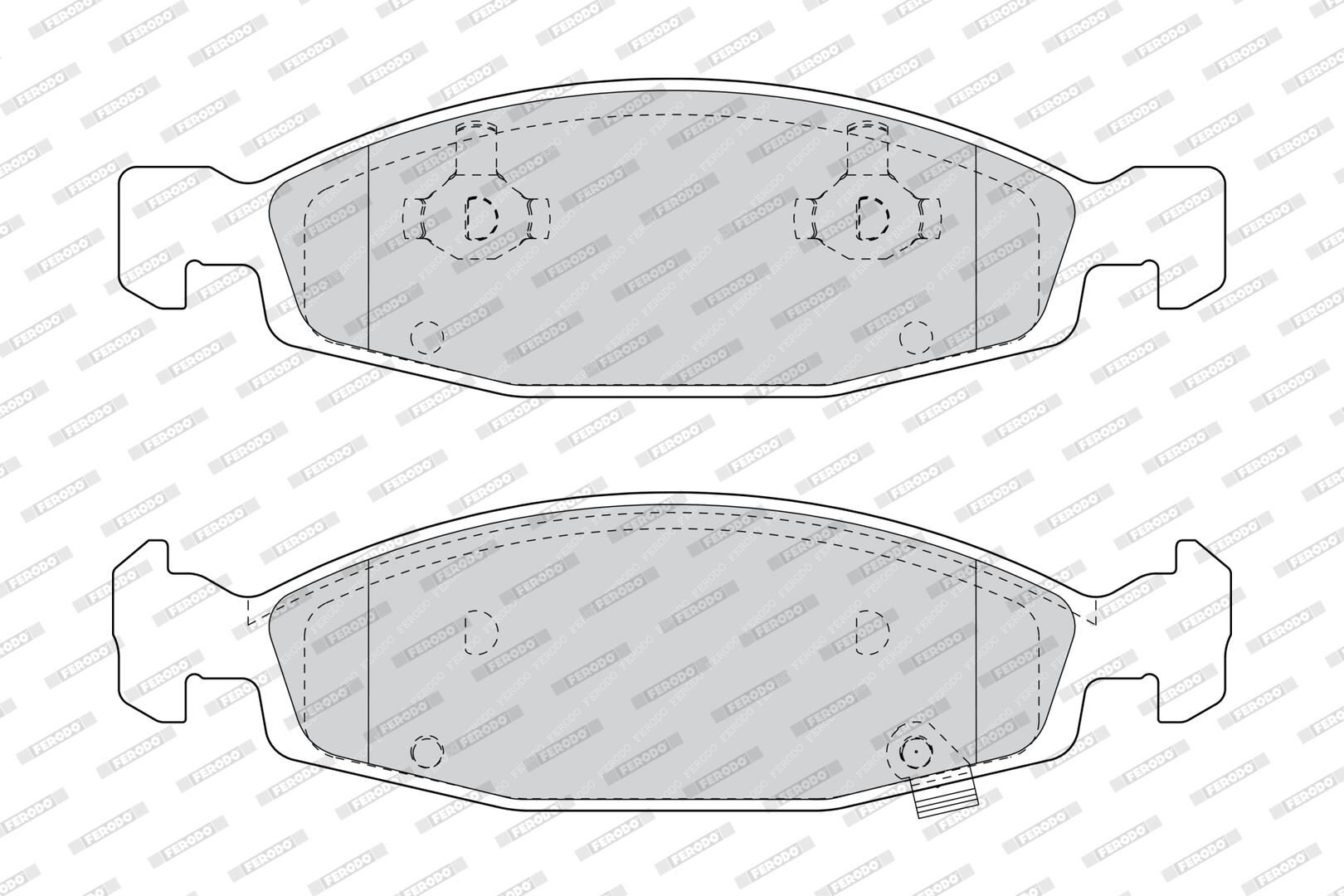 Bremsbelagsatz, Scheibenbremse