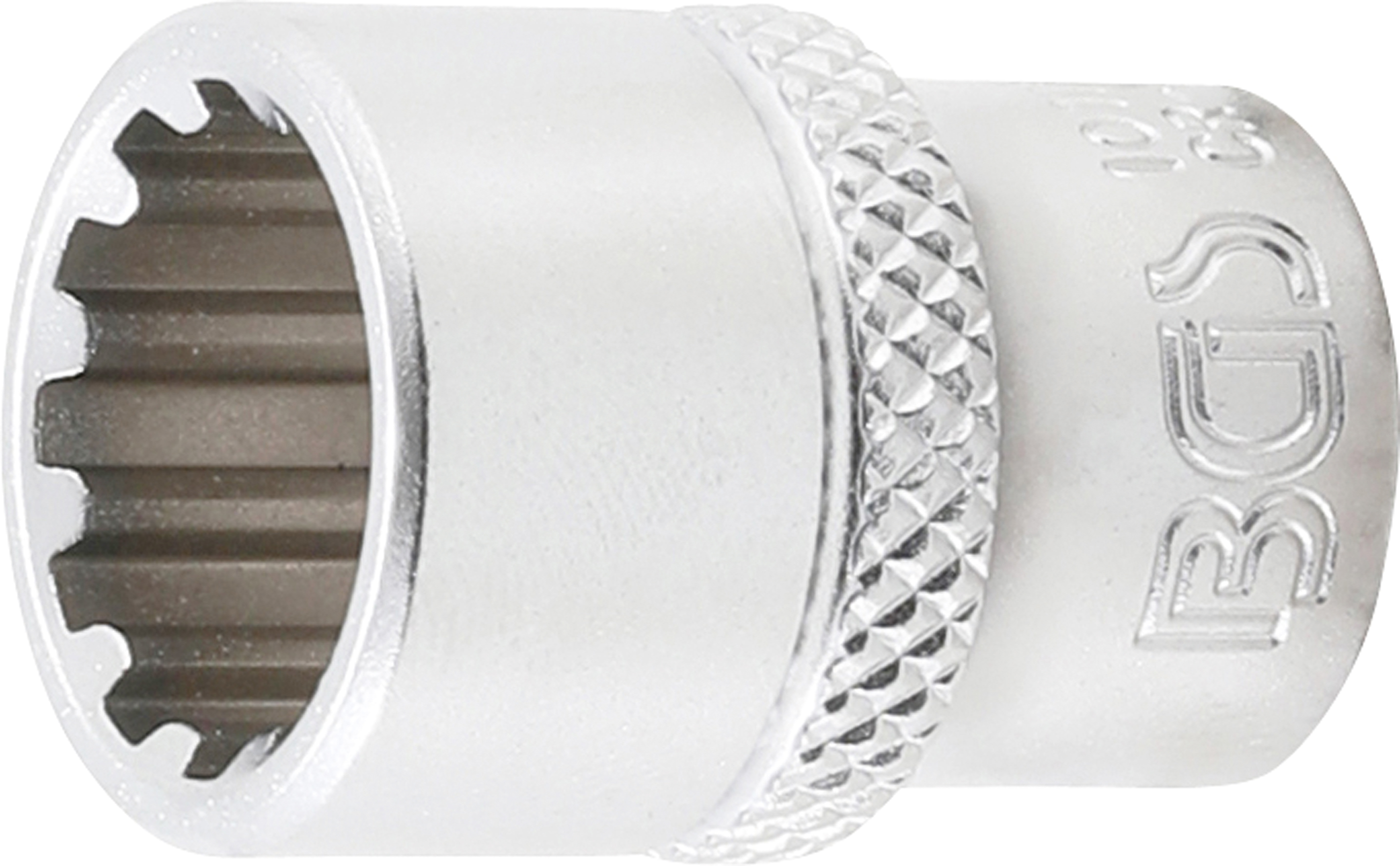 BGS Steckschlüssel-Einsatz Gear Lock | Antrieb Innenvierkant 6,3 mm (1/4") | SW 12 mm