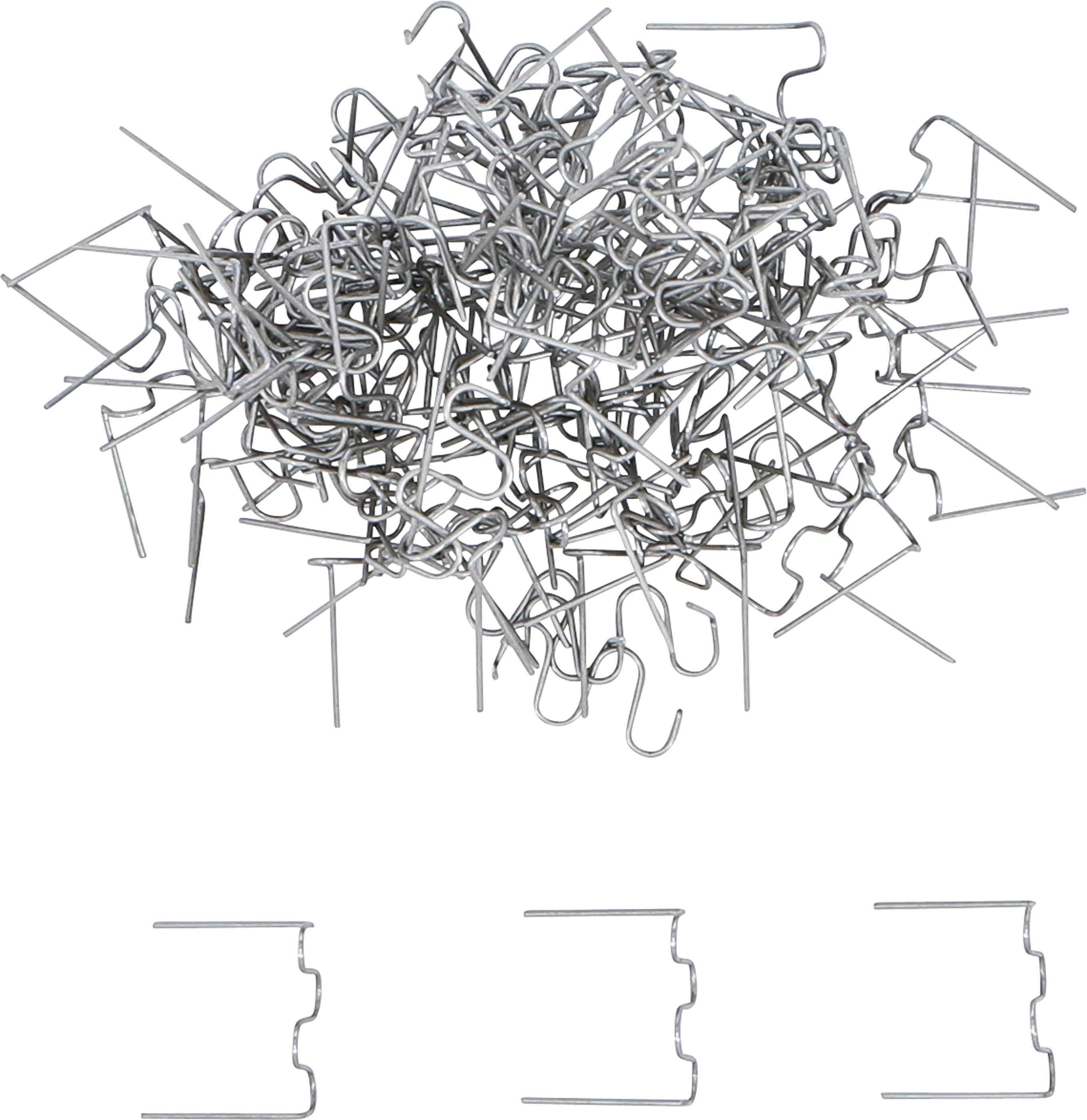 BGS Reparaturklammern-Satz | Wellenform | 0,6 mm | 100-tlg.