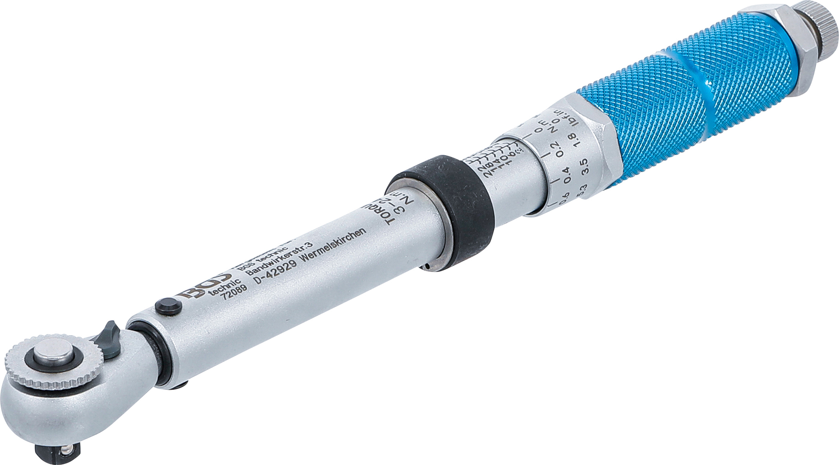 BGS Drehmomentschlüssel | Abtrieb Außenvierkant 6,3 mm (1/4") | 3 - 24 Nm