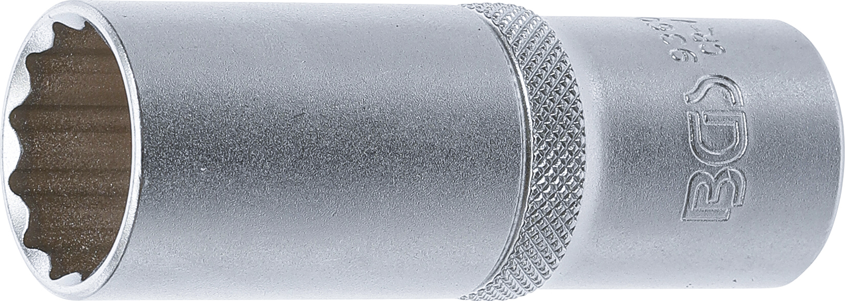 BGS Steckschlüssel-Einsatz Zwölfkant, tief | Antrieb Innenvierkant 12,5 mm (1/2") | SW 21 mm