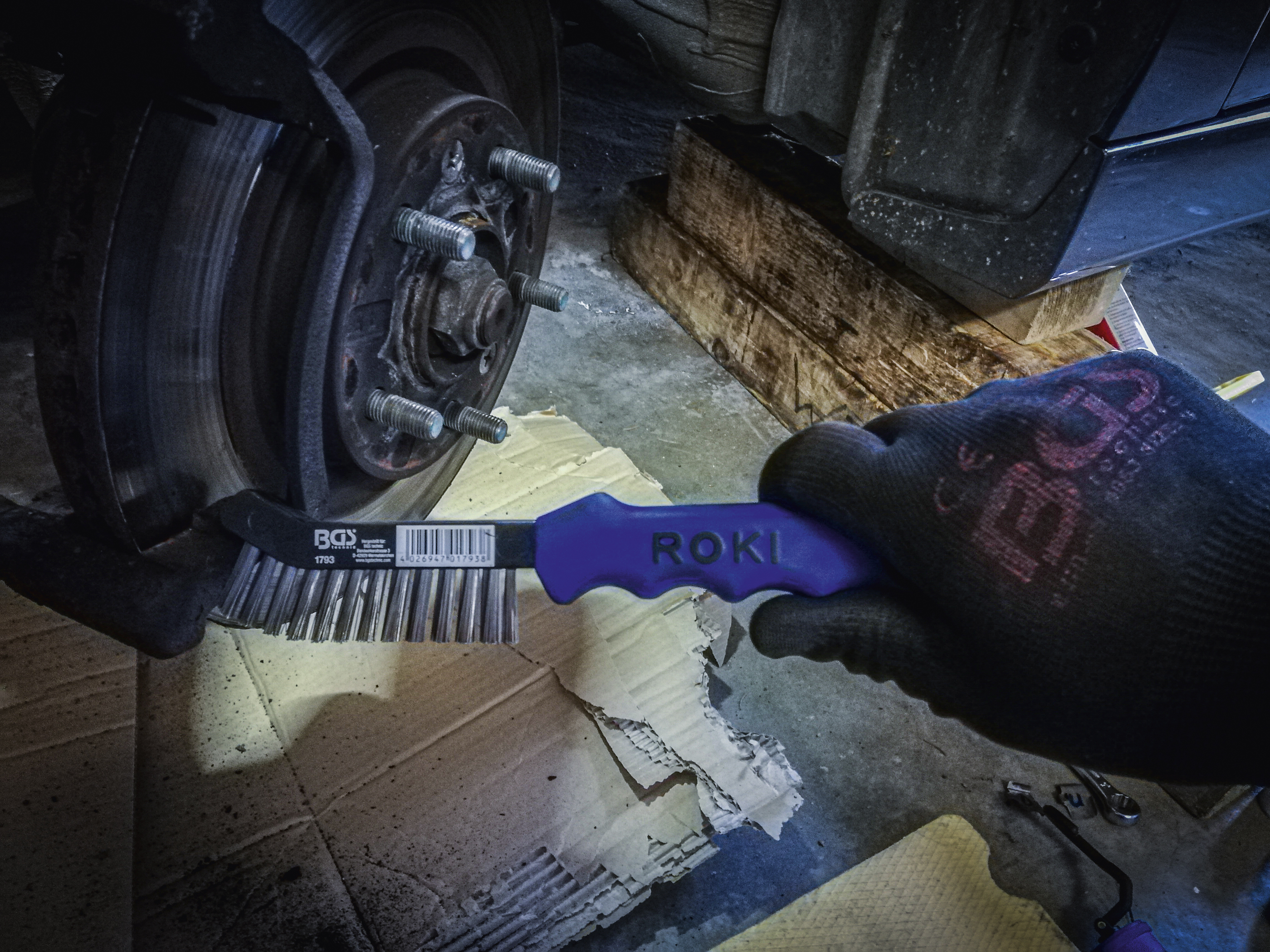 BGS Bremssattelbürste | gebogen | 230 mm