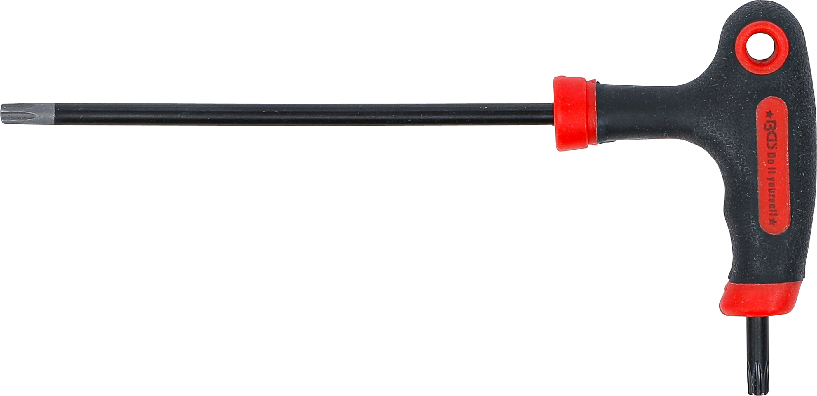 BGS Schraubendreher mit T-Griff und seitlicher Klinge | T-Profil (für Torx) mit/ohne Bohrung T20