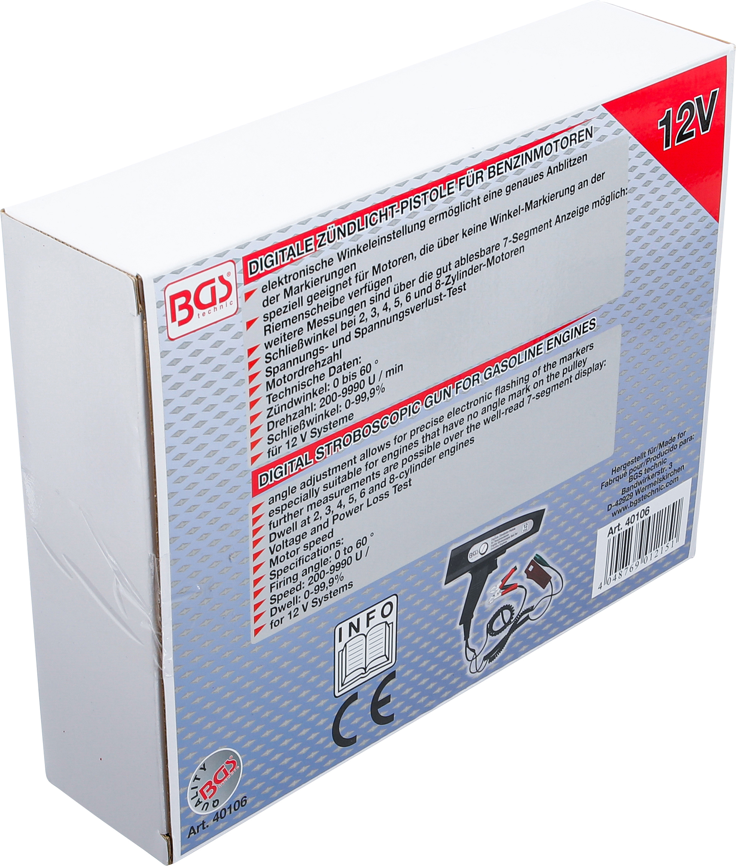 BGS Digitale Zündlicht-Pistole | für Benzinmotoren