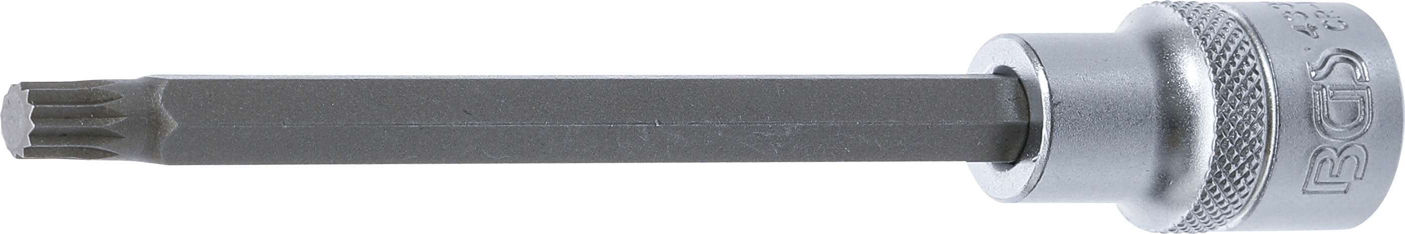 BGS Bit-Einsatz | Länge 140 mm | Antrieb Innenvierkant 12,5 mm (1/2") | Innenvielzahn (für XZN) M8