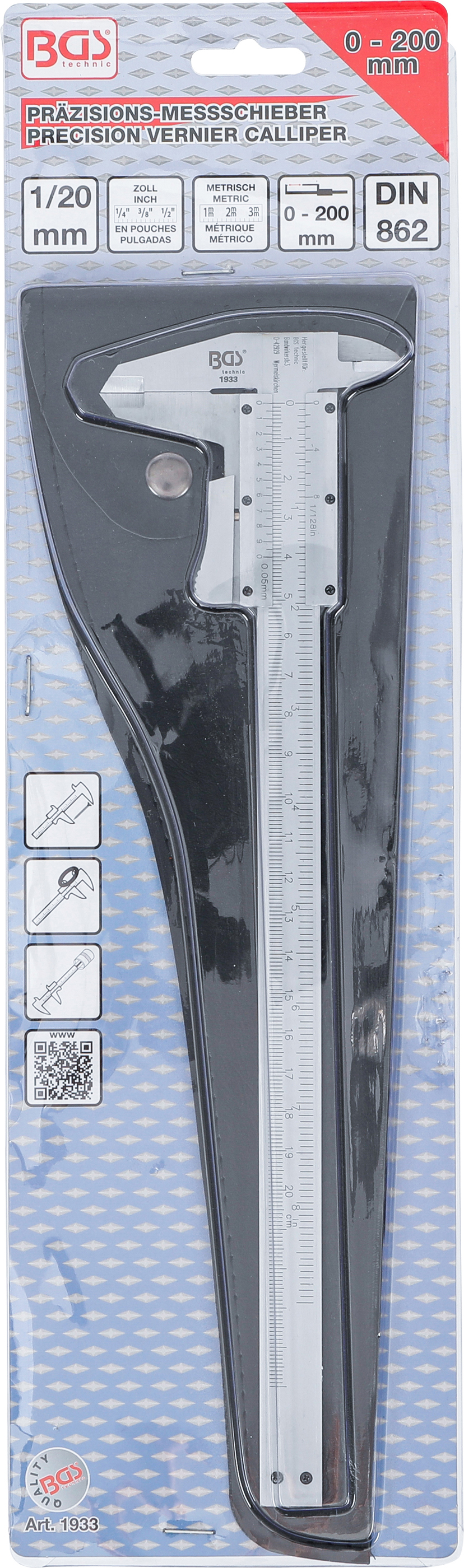 BGS Präzisions-Messschieber | 0 - 200 mm