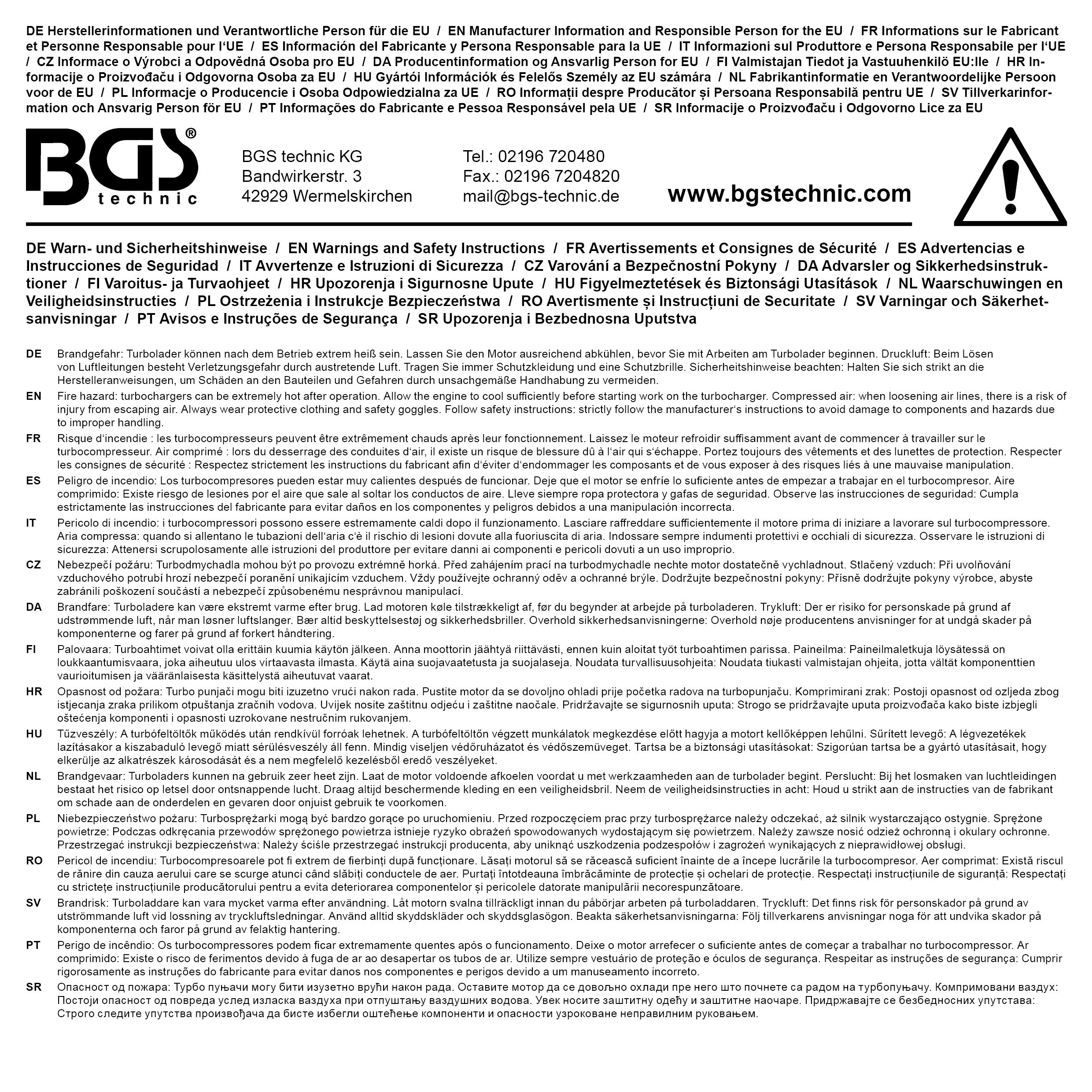 BGS Spezial-Steckschlüssel-Einsatz | 8-kant | für Turboladergehäuse | für Opel, Nissan, Renault