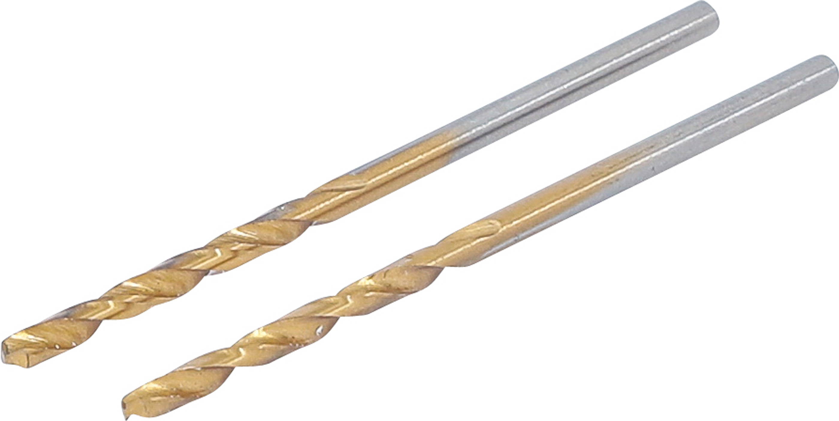 BGS Spiralbohrer | HSS-G | titan-nitriert | 2,0 mm | 2-tlg.