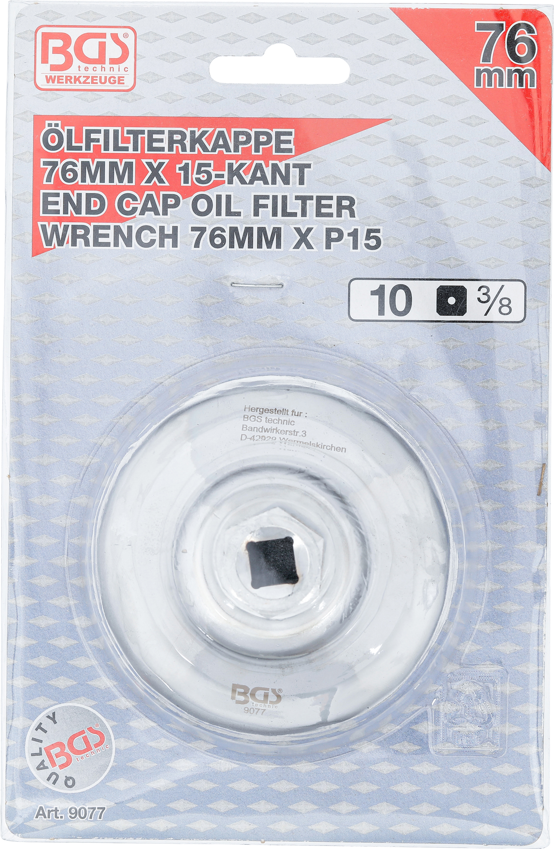 BGS Ölfilterschlüssel | 15-kant | Ø 76 mm | für Ford