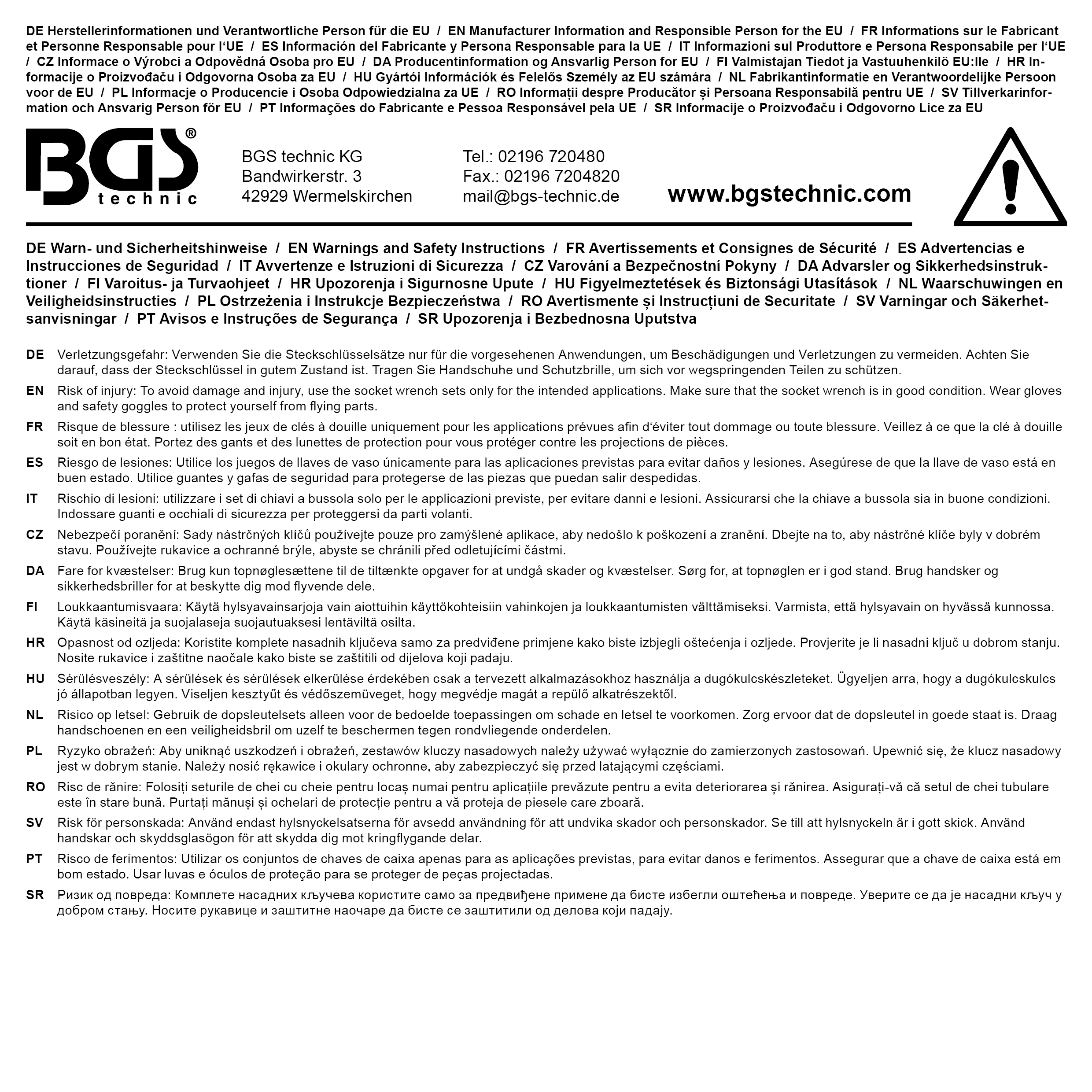 BGS Steckschlüssel-Satz Sechskant | Antrieb 6,3 mm (1/4") / 12,5 mm (1/2") | 66-tlg.