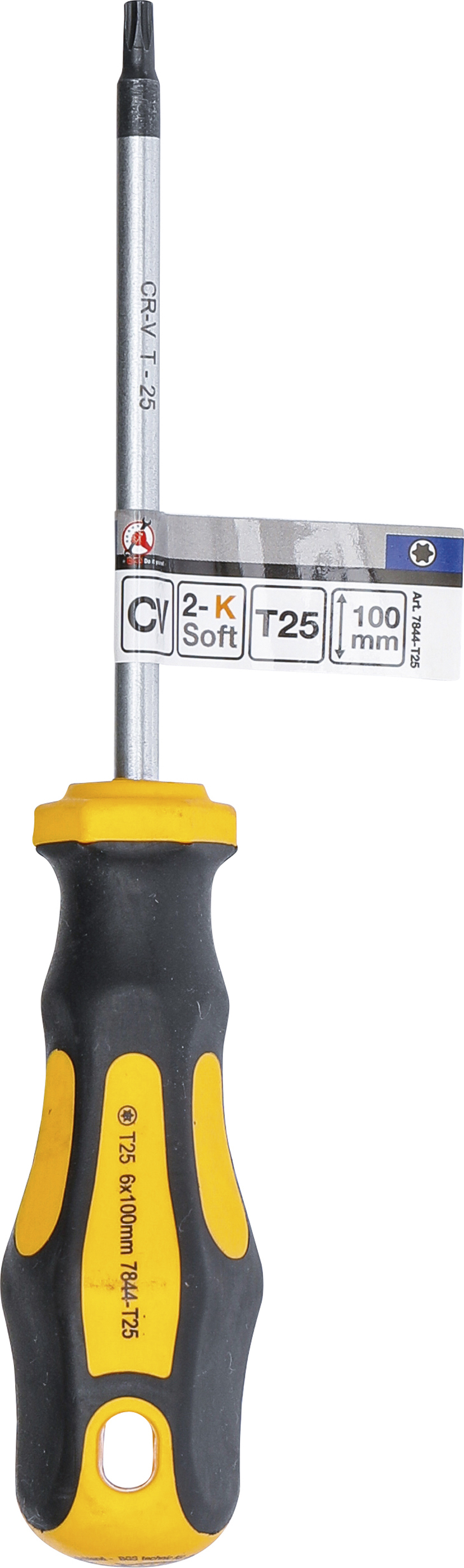 BGS Schraubendreher | T-Profil (für Torx) T25 | Klingenlänge 100 mm
