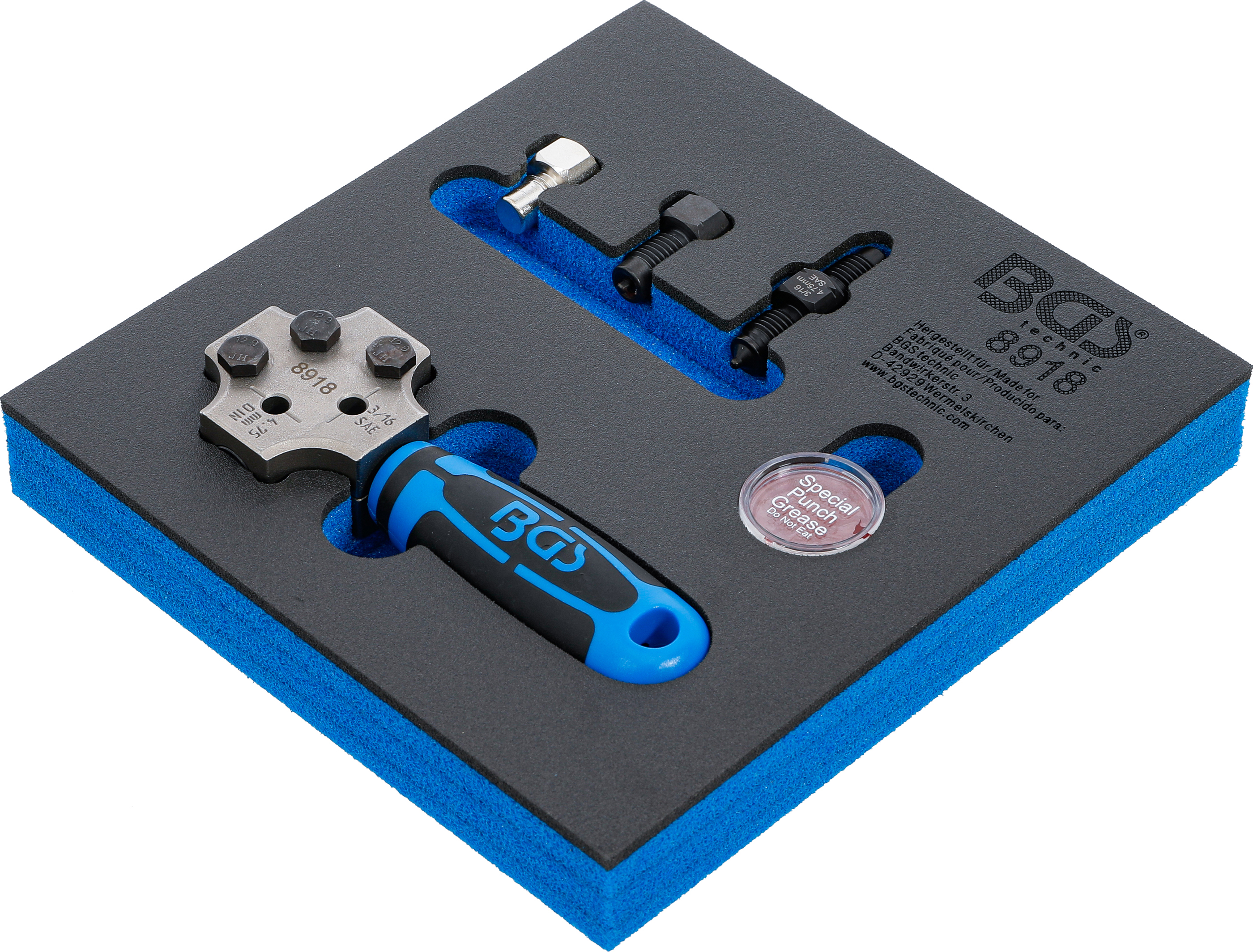 BGS Werkstattwageneinlage 1/6: Bördelgerät | SAE und DIN 4,75 mm (3/16")