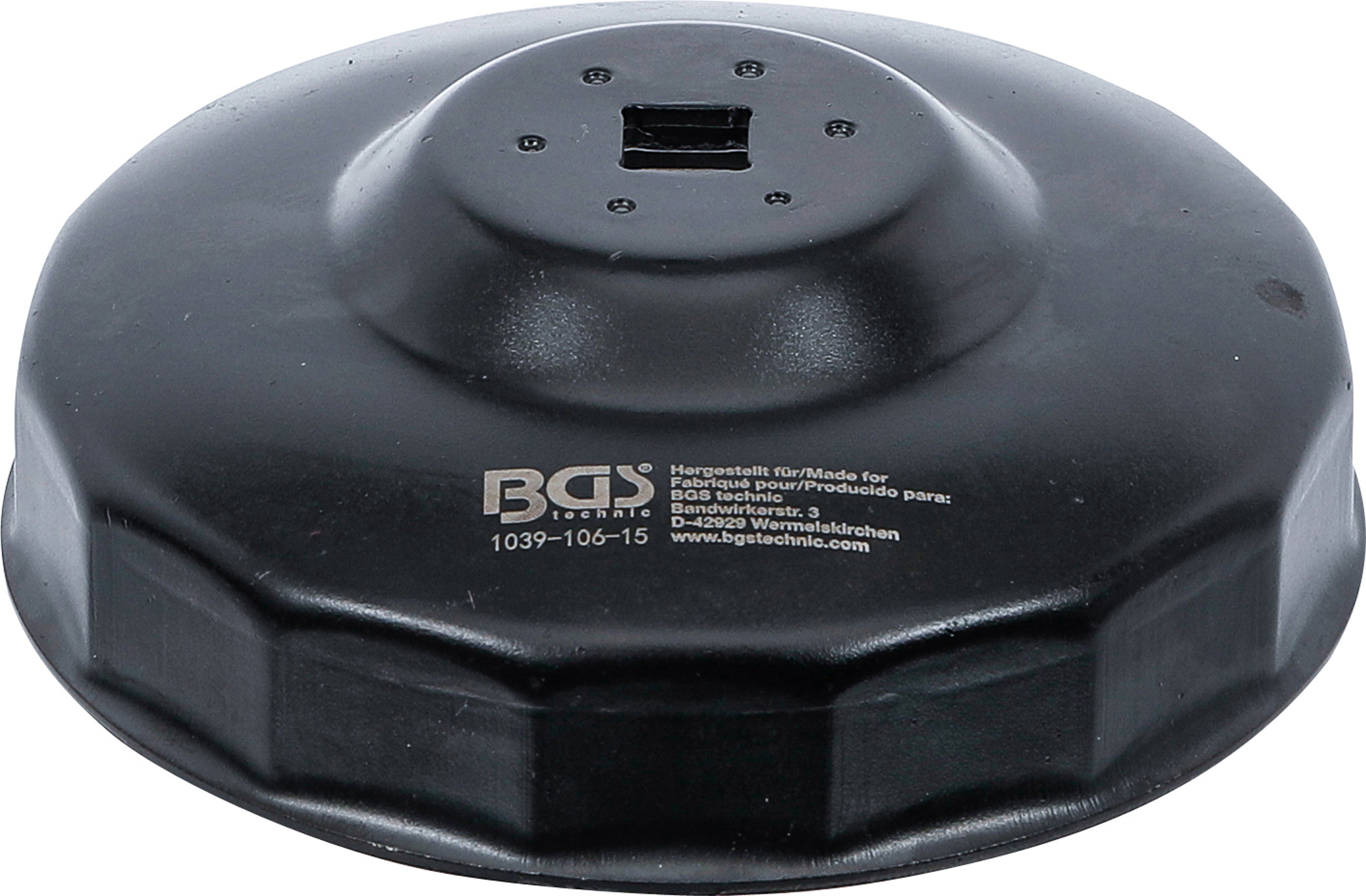 BGS Ölfilterschlüssel | 15-kant | Ø 106 mm | für Fiat Ducato BGS Ölfilterschlüssel | 15-kant | Ø 106 mm | für Fiat Ducato