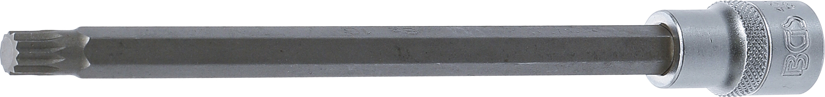 BGS Bit-Einsatz | Länge 200 mm | Antrieb Innenvierkant 12,5 mm (1/2") | Innenvielzahn (für XZN) M10