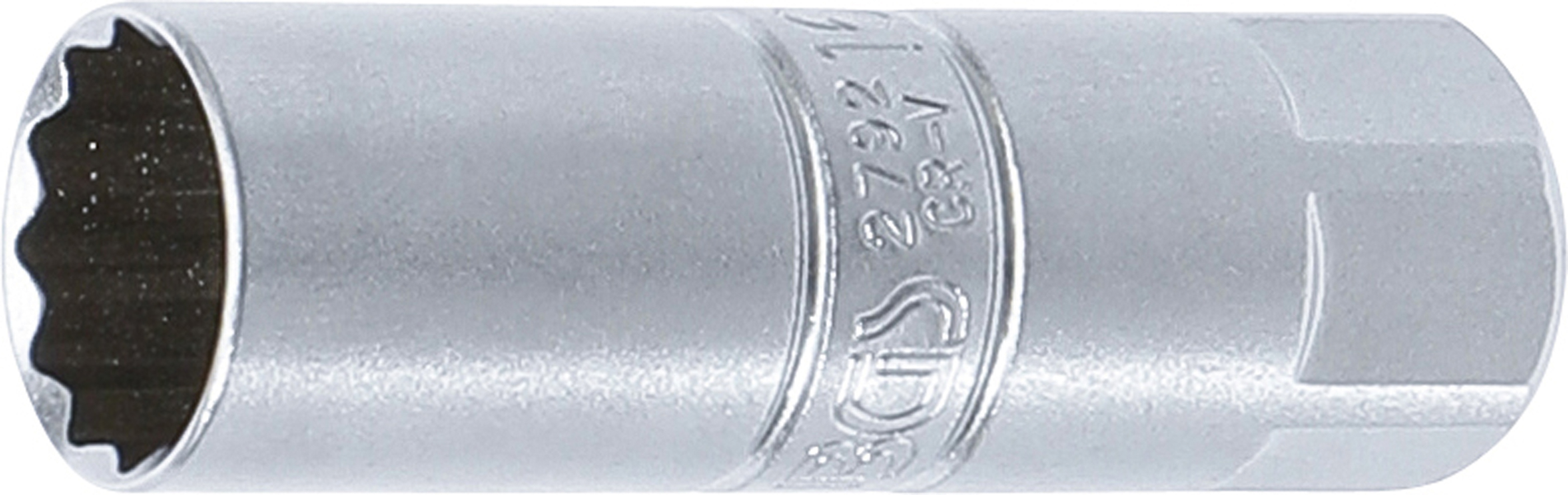 BGS Zündkerzen-Einsatz Zwölfkant | Antrieb Innenvierkant 10 mm (3/8") | SW 16 mm