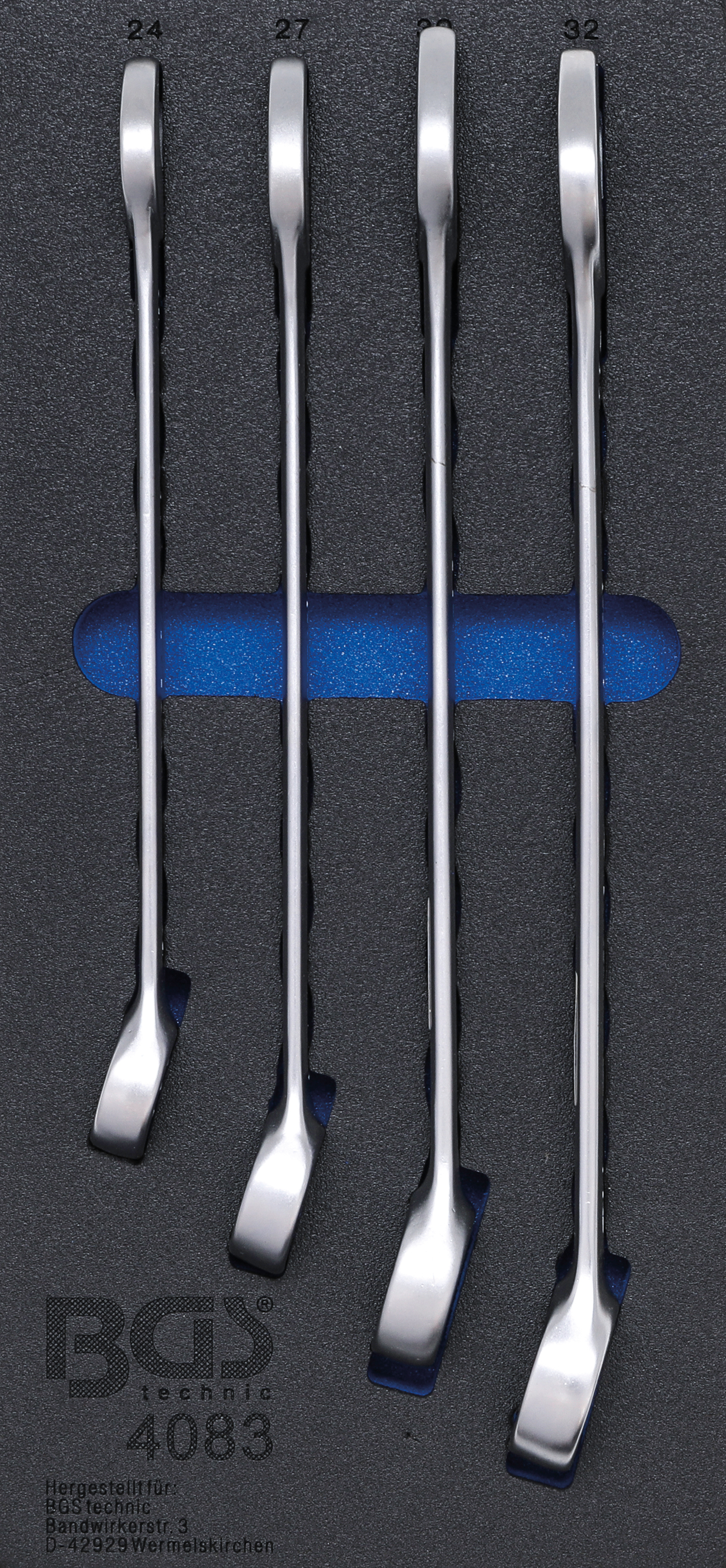 BGS Werkstattwageneinlage 1/3: Maul-Ringschlüssel-Satz | SW 24 - 32 mm | 4-tlg.