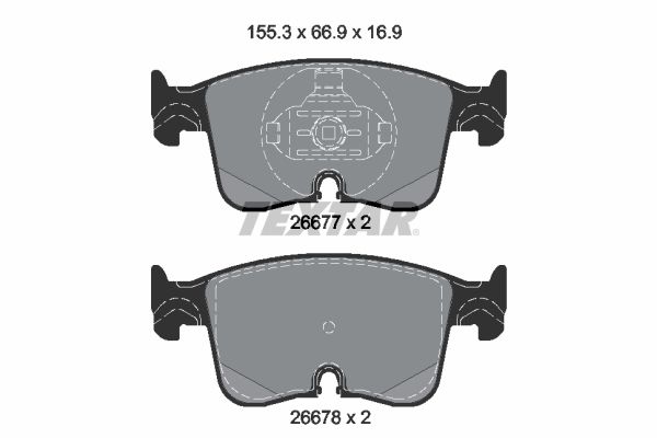 Bremsbelagsatz, Scheibenbremse