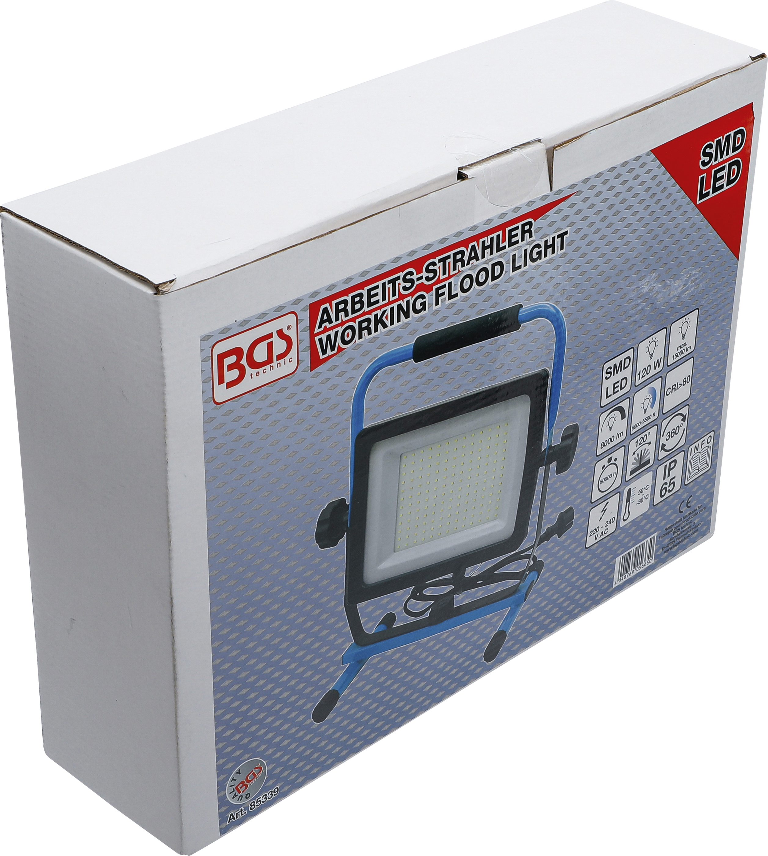 BGS SMD-LED-Arbeits-Strahler | 125 W