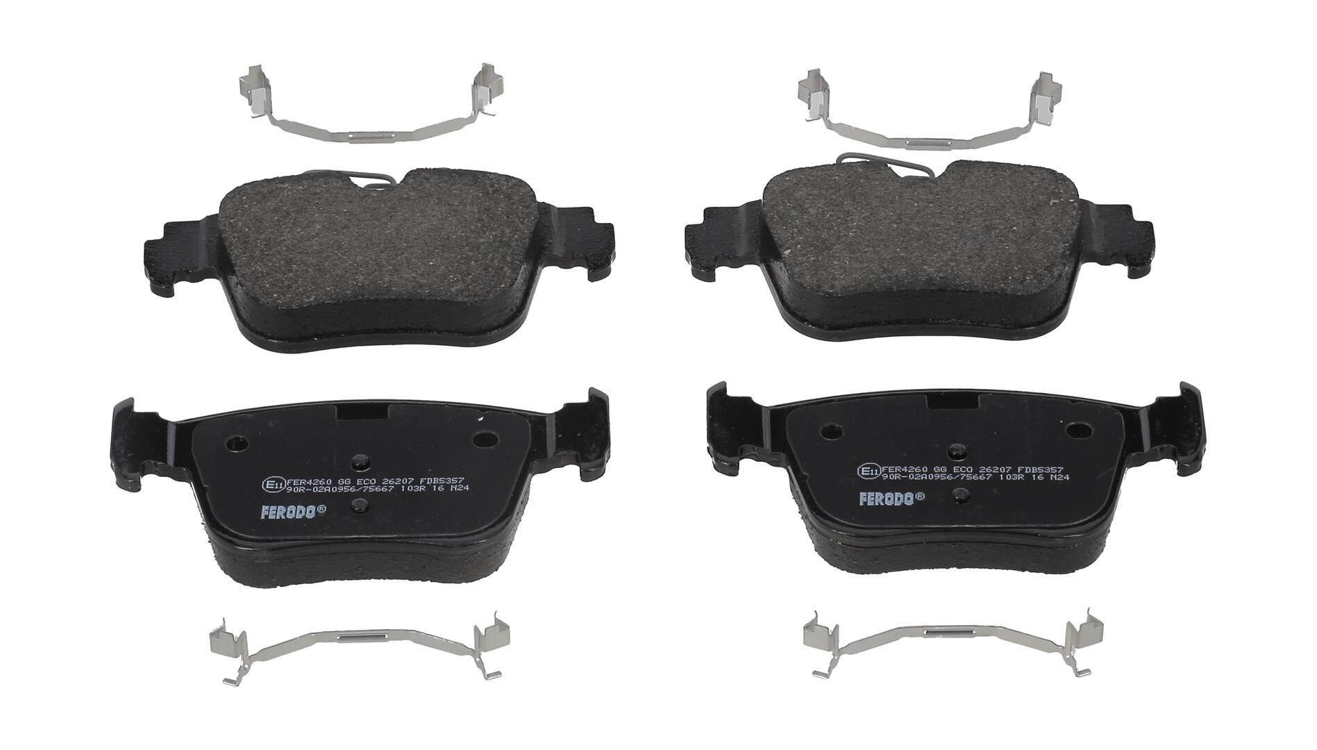 Bremsbelagsatz, Scheibenbremse