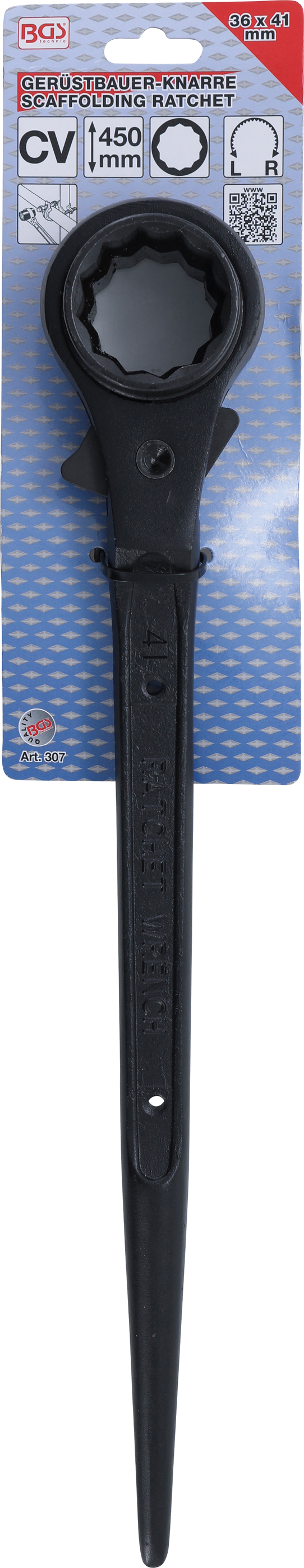 BGS Gerüstbauer-Knarre | SW 36 x 41 mm