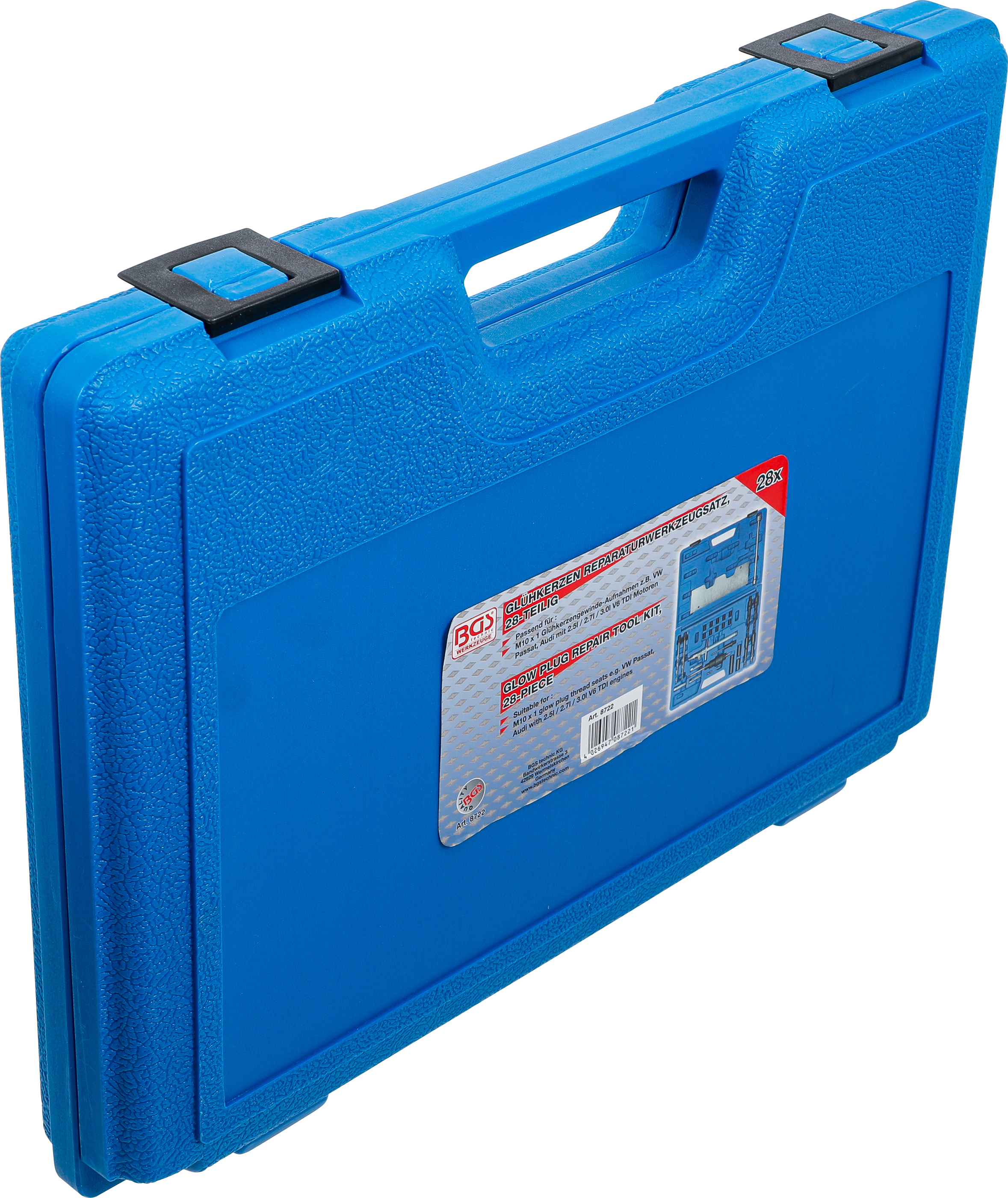 BGS Reparatursatz für Glühkerzengewinde | für Audi, VW | 28-tlg.