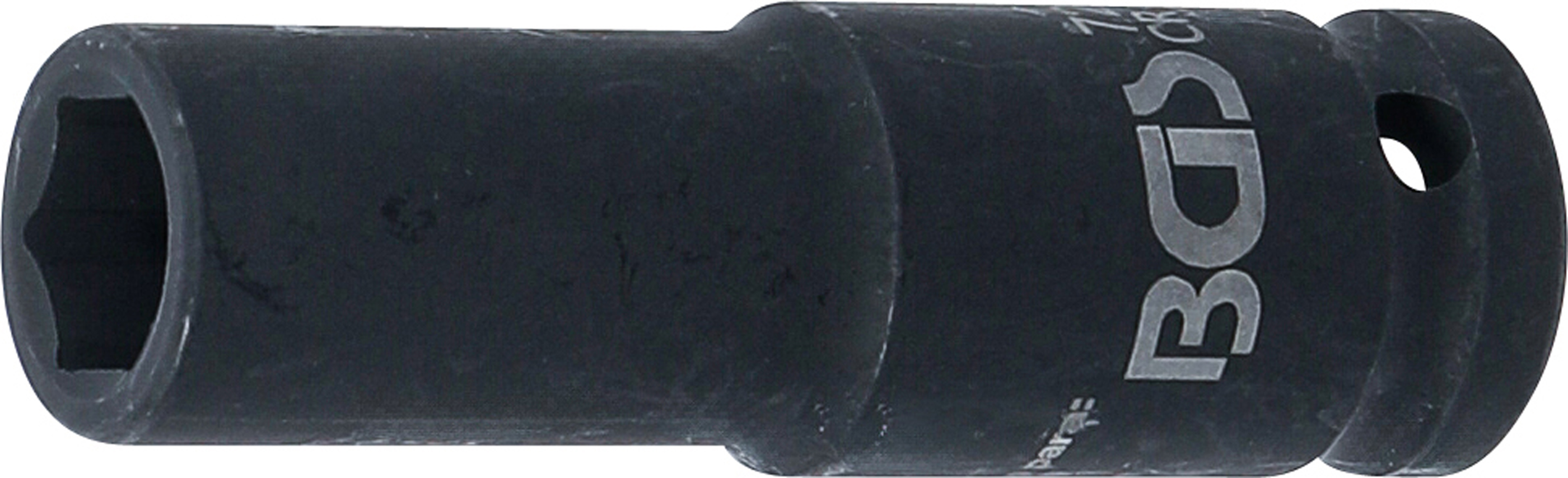 BGS Kraft-Steckschlüssel-Einsatz Sechskant, tief | Antrieb Innenvierkant 12,5 mm (1/2") | SW 13 mm