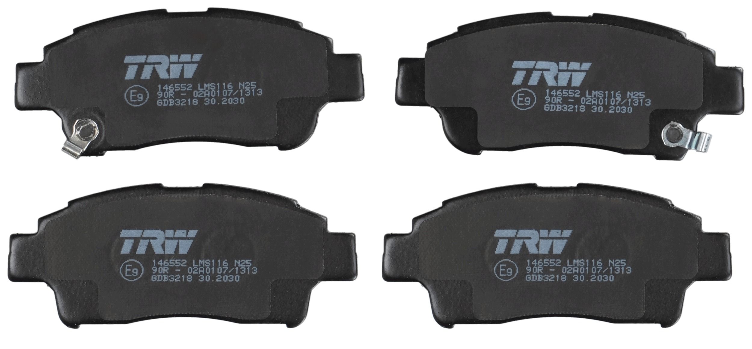 Bremsbelagsatz, Scheibenbremse