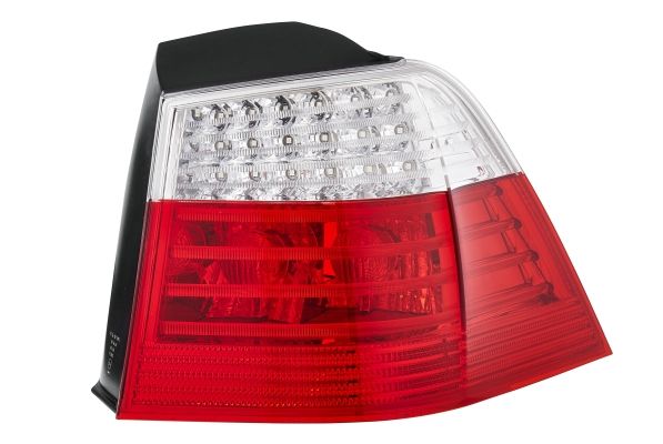 Lampe hinten R (äußerer Teil, LED/P21W, blinkerfarbe weiß, glasfarbe rot/transparent) passt zu: BMW 5 E60, E61 Kombi 07.03-02.07
