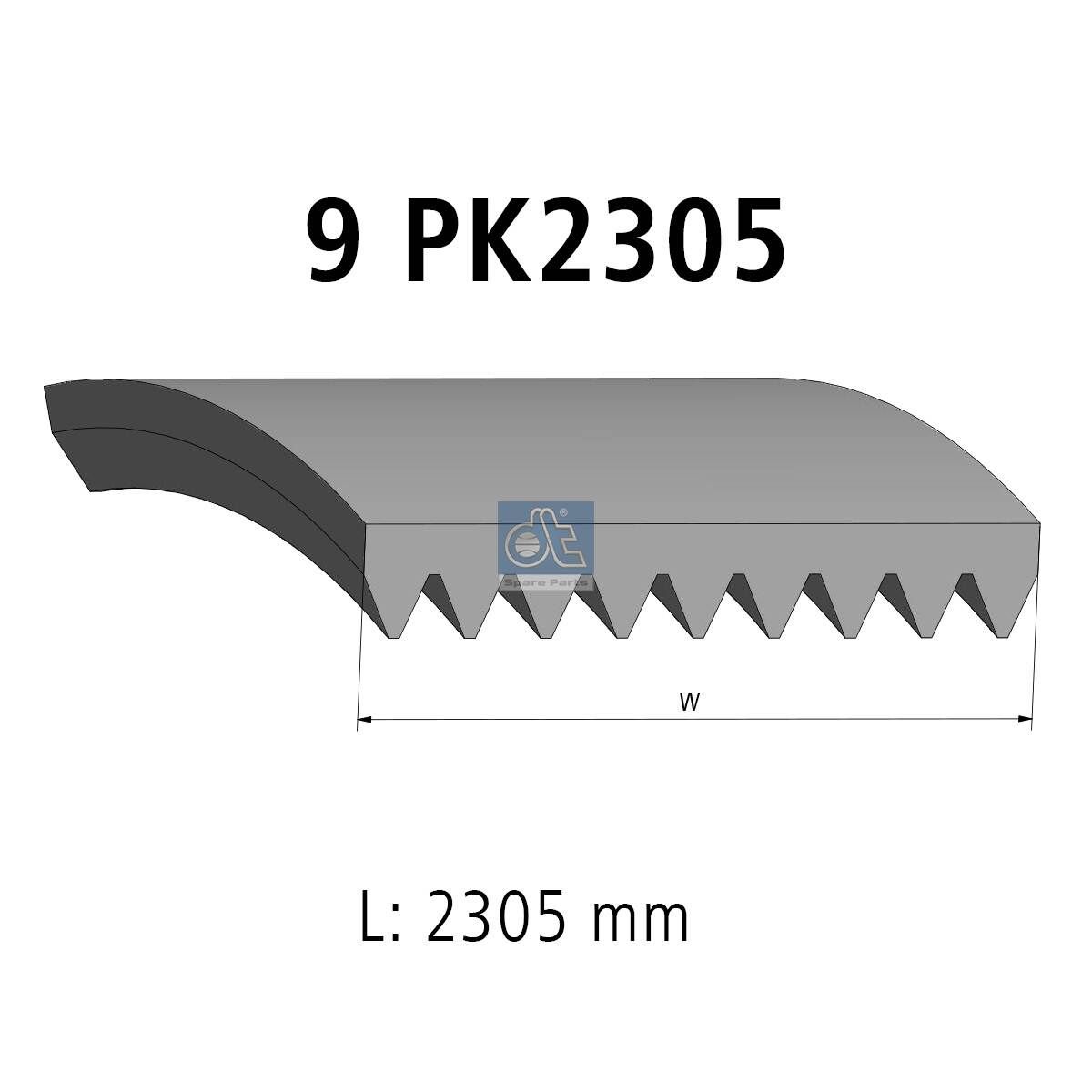 Keilrippenriemen (9PK2305) passt zu: MERCEDES