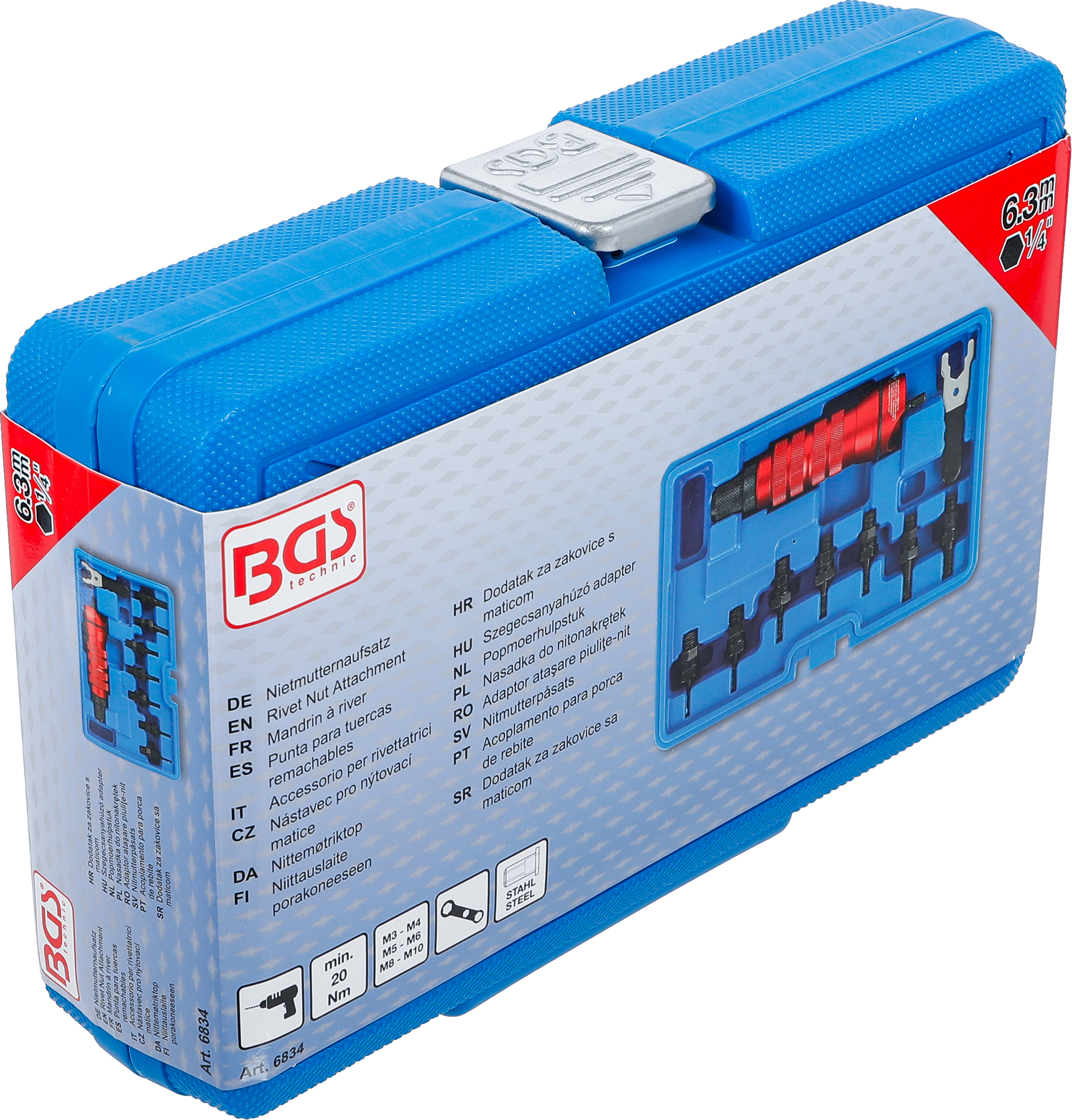 BGS Nietmutternaufsatz | Metallausführung | M3 / M4 / M5 / M6 / M8 / M10