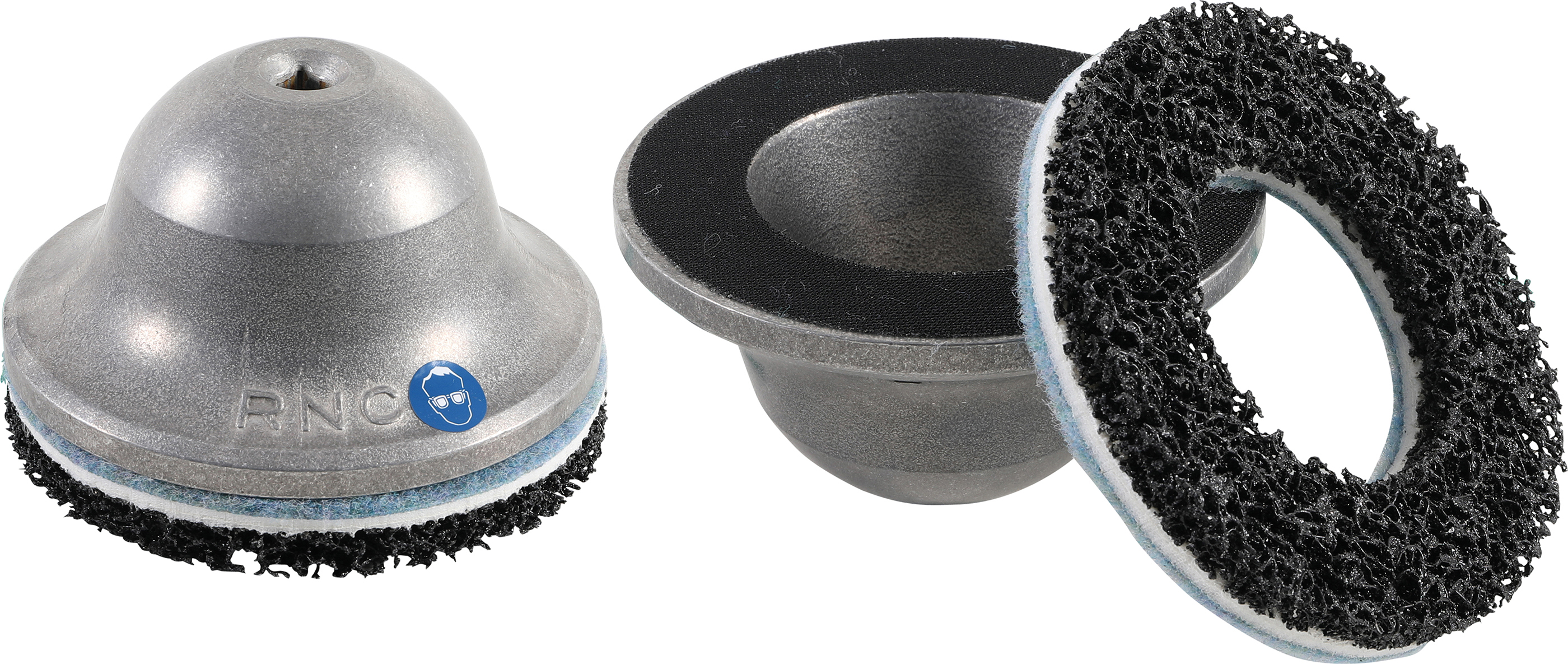 BGS Radnabenschleifer | Aluminiumglocke mit Stahlkern | Innen-Ø 80 mm