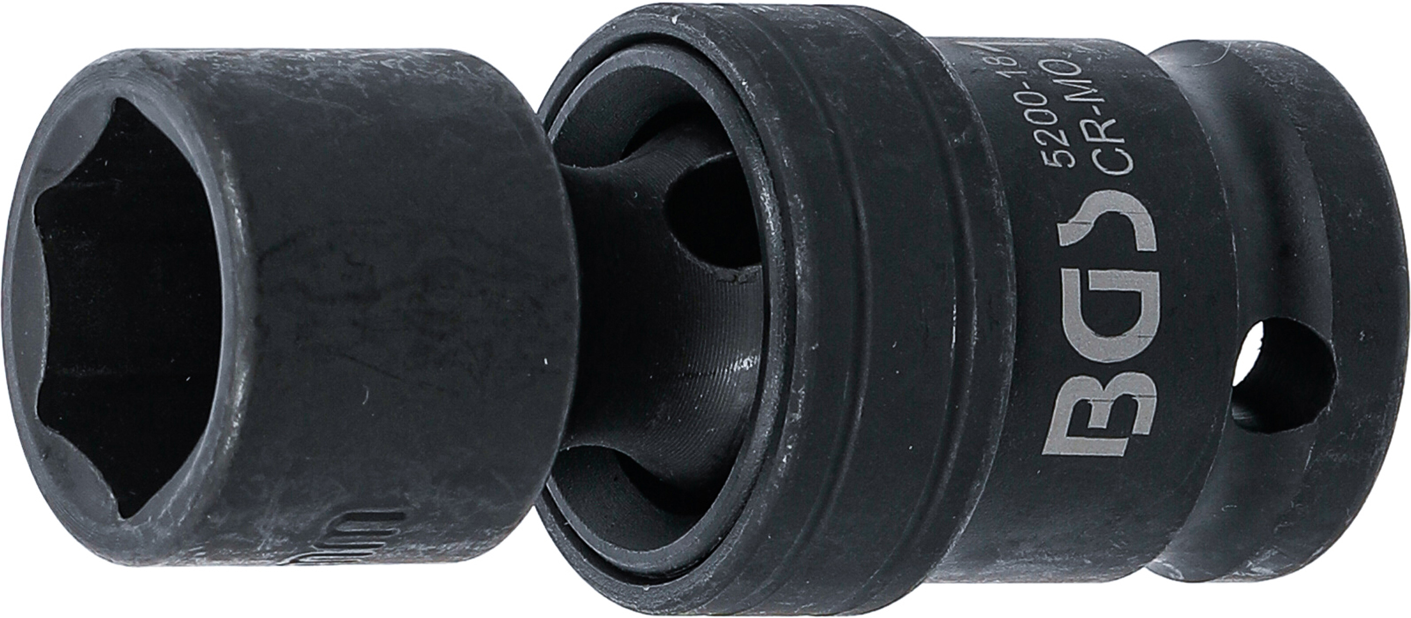 BGS Kraft-Kugelgelenk-Einsatz | Antrieb Innenvierkant 12,5 mm (1/2") | SW 18 mm