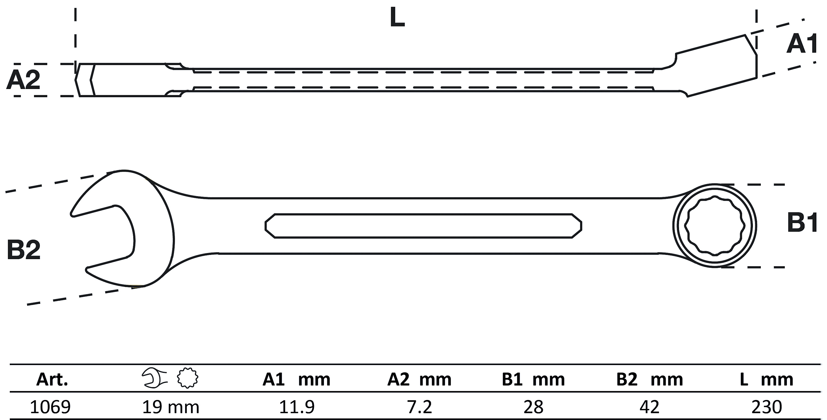 BGS Maul-Ringschlüssel | SW 19 mm