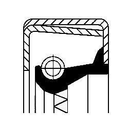 Wellendichtring, Radnabe