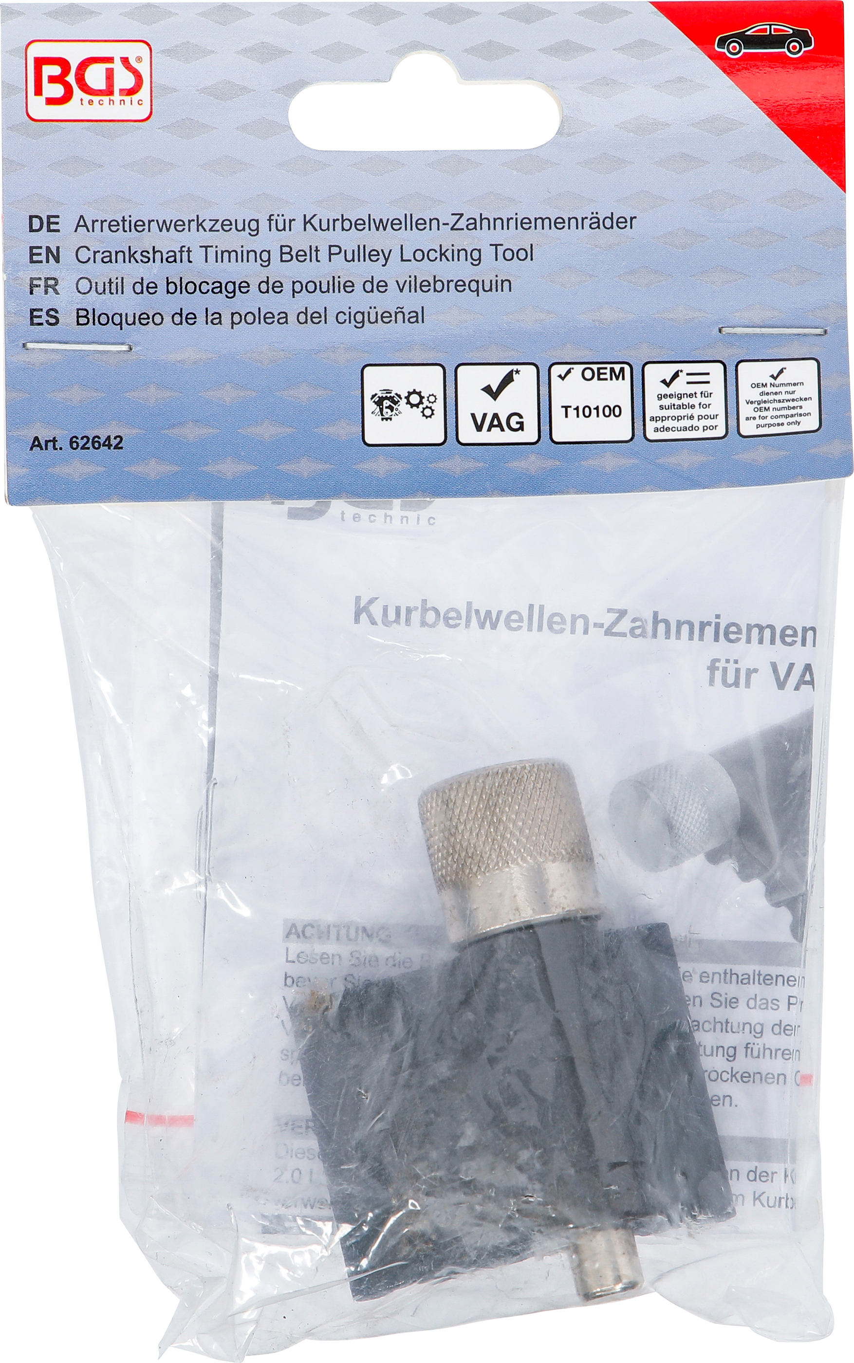 BGS Arretierwerkzeug für Kurbelwellen-Zahnriemenräder | für VAG