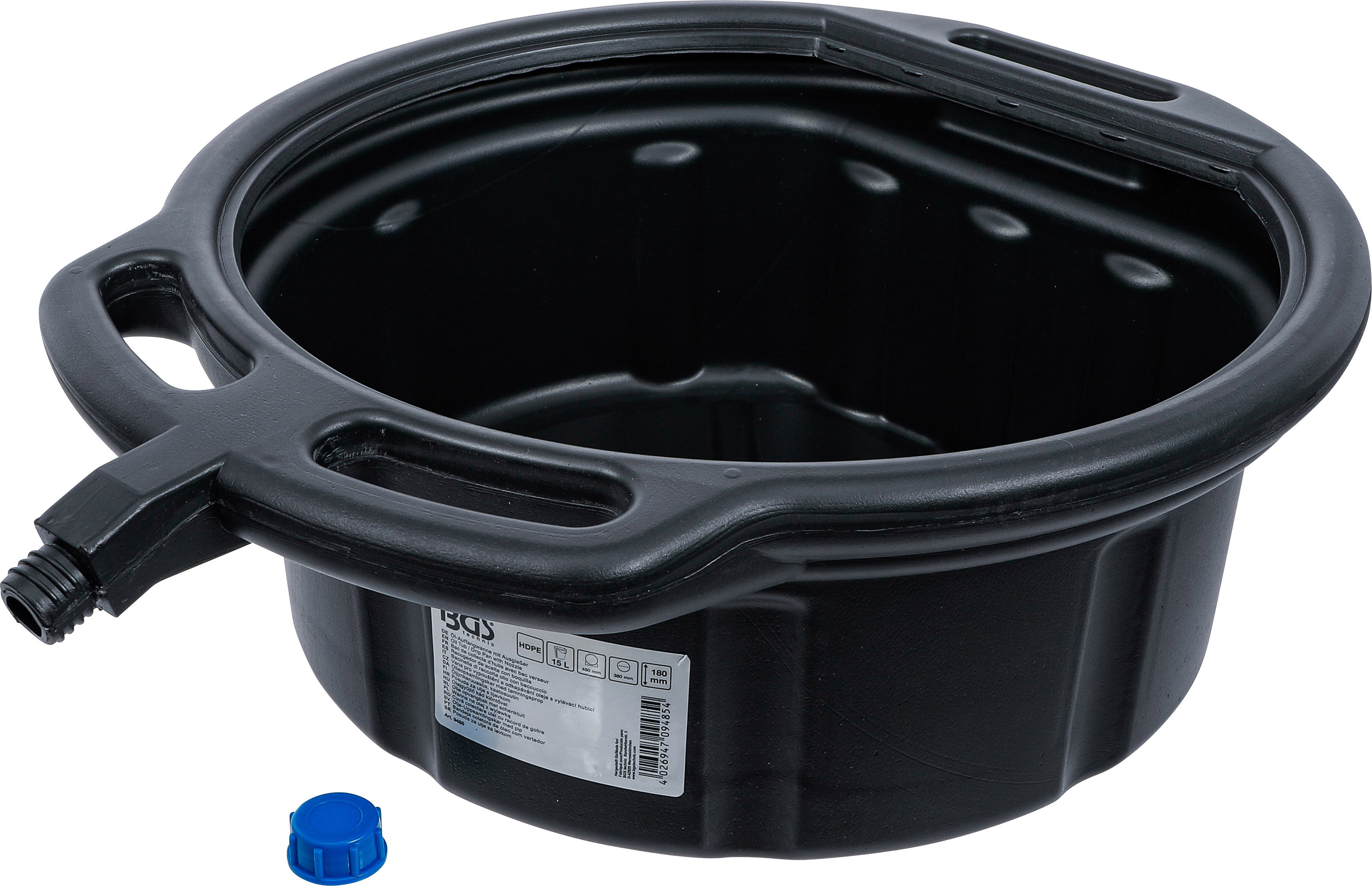 BGS Öl-Auffangwanne mit Ausgießer | 15 l