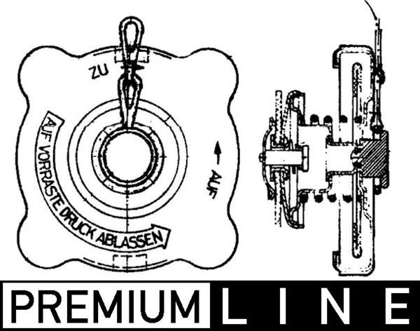 Verschlussdeckel, Kühler
