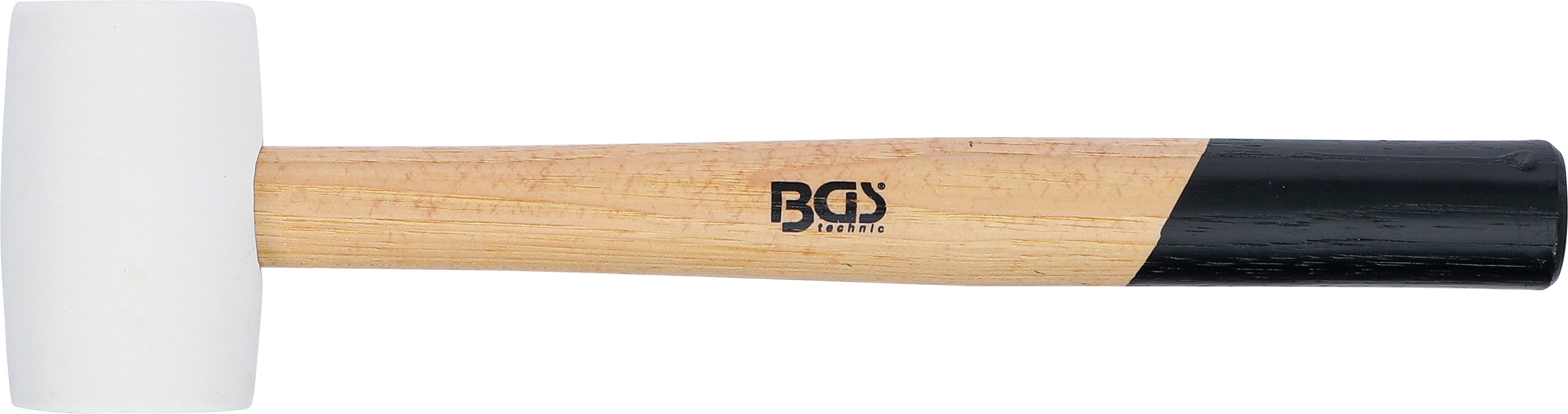 BGS Gummihammer | Hickory-Stiel | weißer Kopf | Ø 48 mm | 250 g