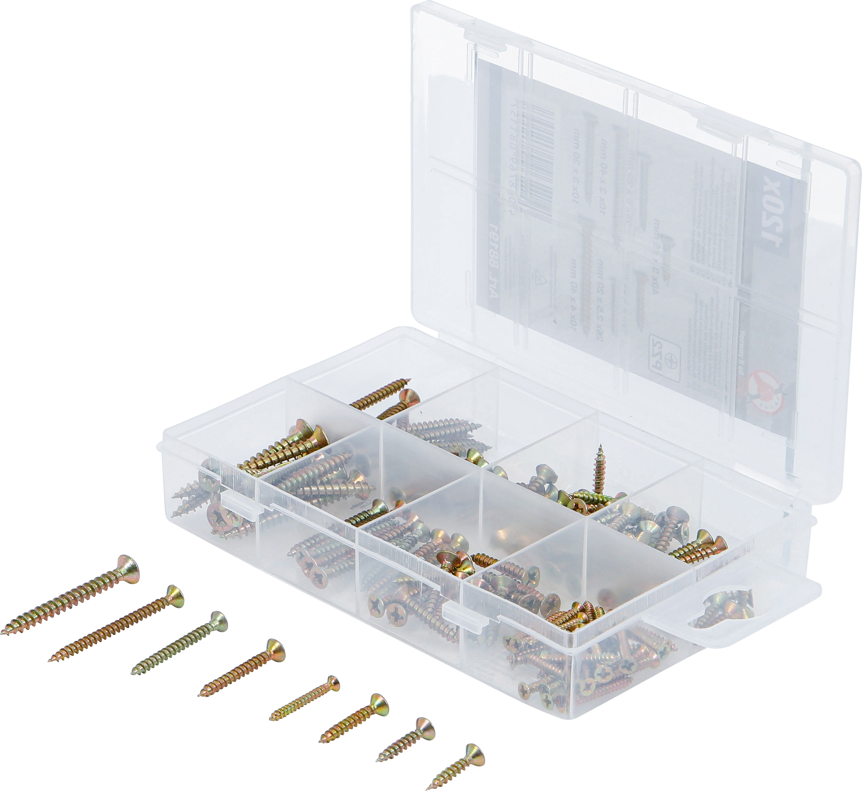 BGS Mehrzweckschrauben-Sortiment | Kreuzschlitz PZ2 | 120 Stück