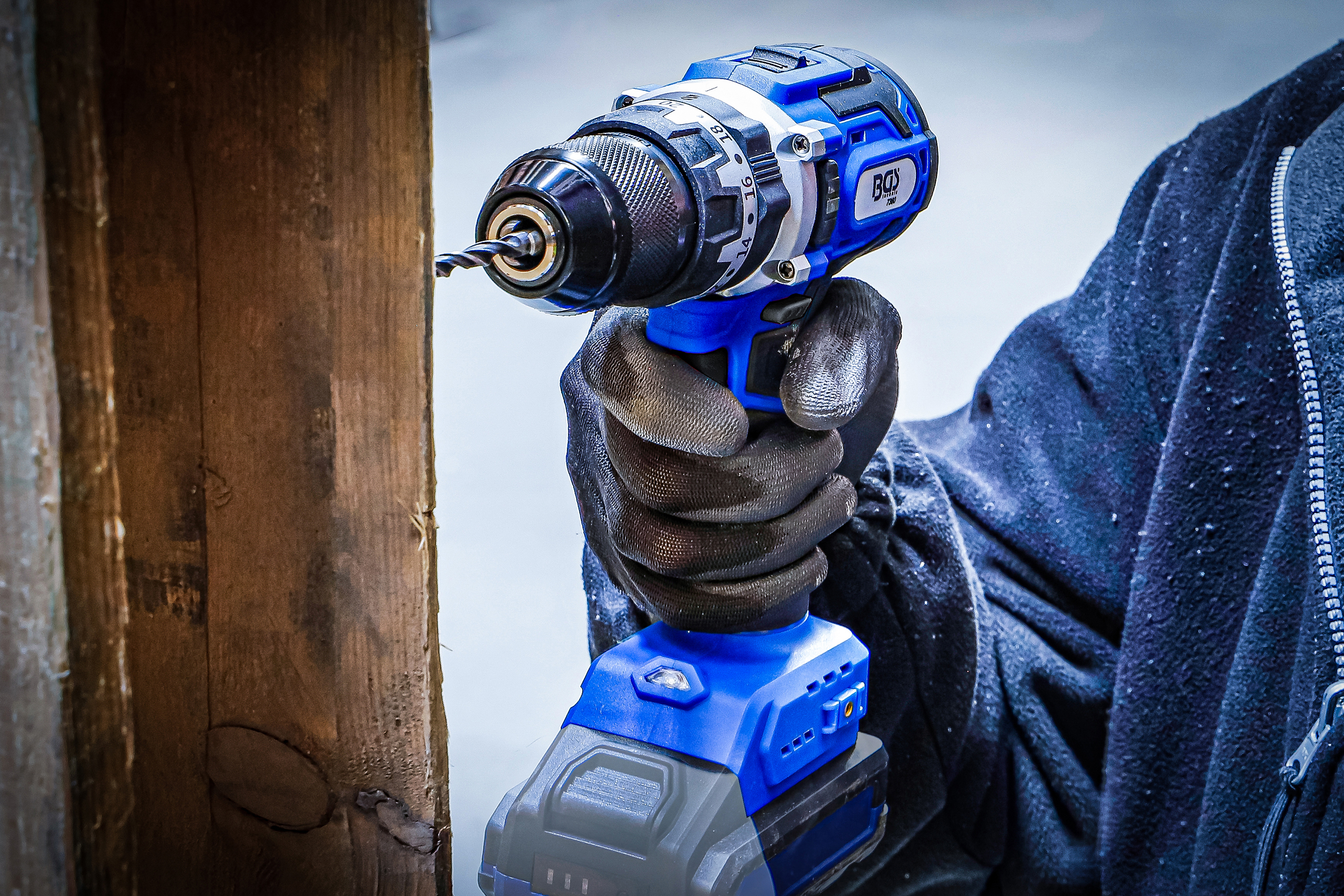 BGS Akku-Schlagbohrschrauber-Satz | bürstenlos | 65 Nm | 18 V | mit Akku und Schnell-Ladegerät