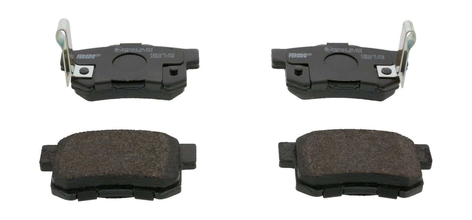 Bremsbelagsatz hinten , passt zu: ACURA RL, TL; HONDA ACCORD IV, ACCORD VII, CIVIC III, CIVIC IV, CIVIC VII, CIVIC VIII, CR-V II, CR-V III, FR-V, INTEGRA, JAZZ II, LEGEND III 1.3-3.5 10.84-