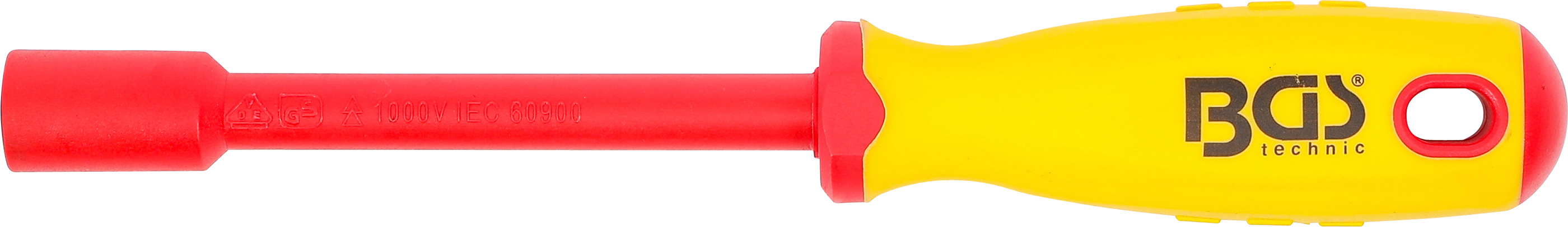 BGS VDE-Steckschlüssel-Schraubendreher | Sechskant | SW 11 mm | Klingenlänge 125 mm